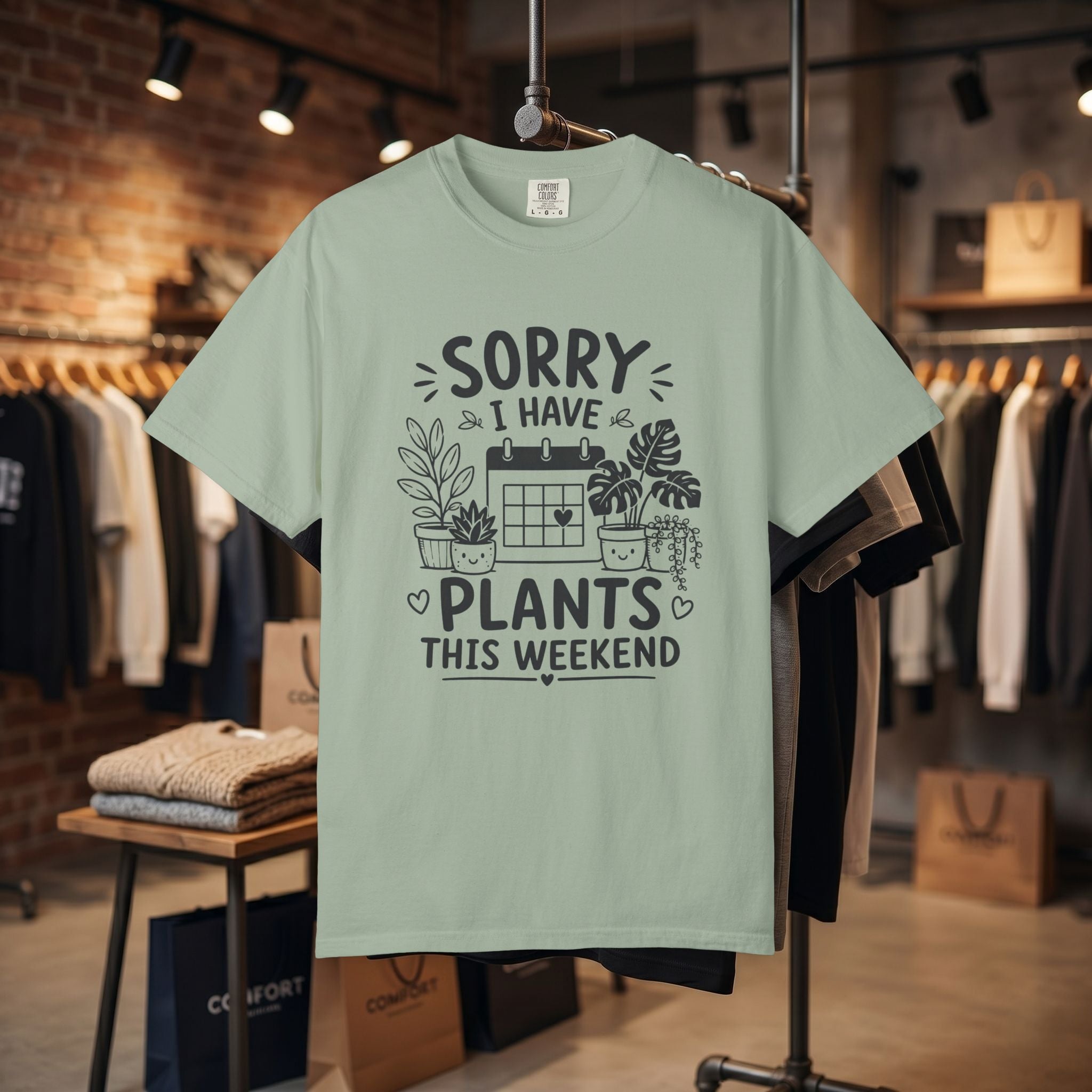 Sorry I Have Plants This Weekend T-Shirt — Funny Plant Lover Tee