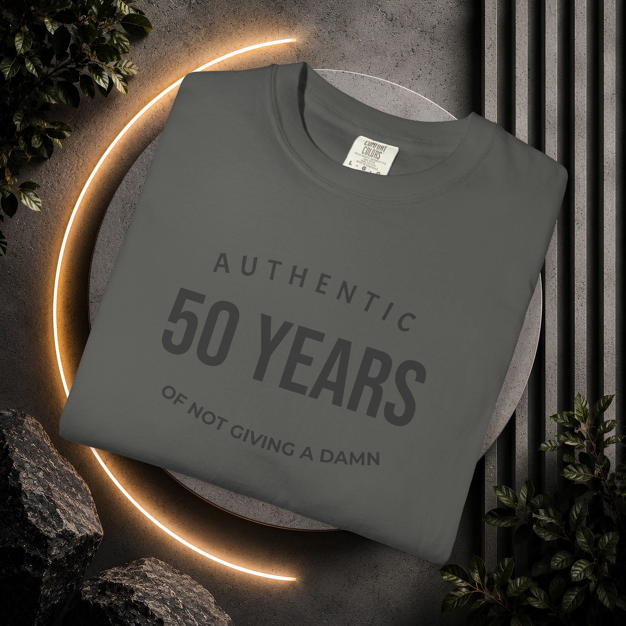 "Authentic" Custom Text "of Not Giving a Damn" T-Shirt