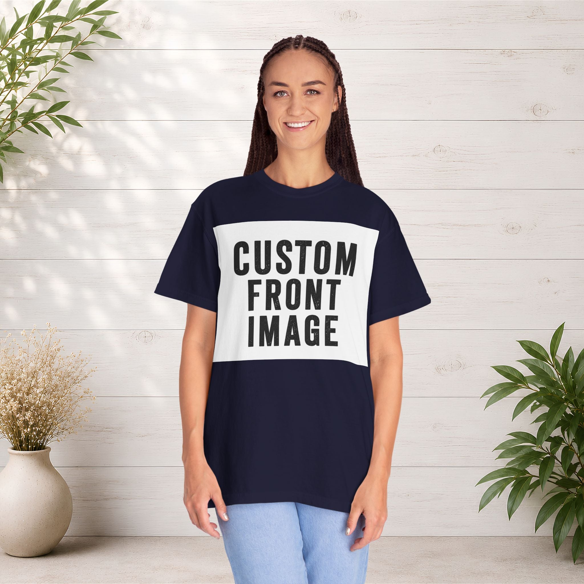 Custom Landscape Image Front T-Shirt - Add Your Own Image