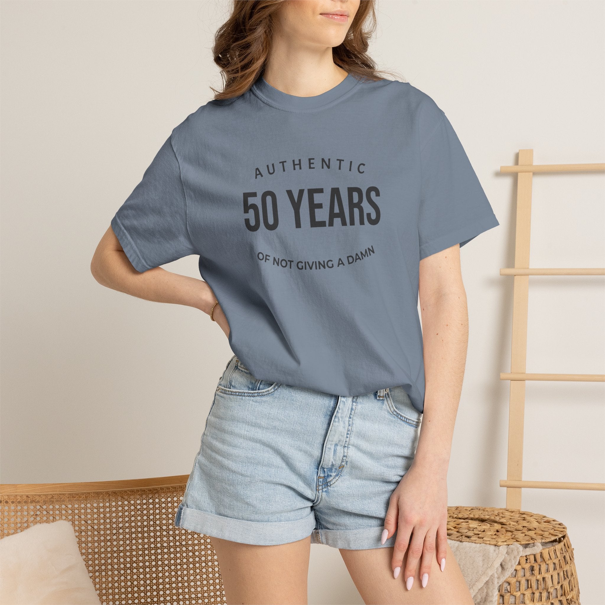"Authentic" Custom Text "of Not Giving a Damn" T-Shirt