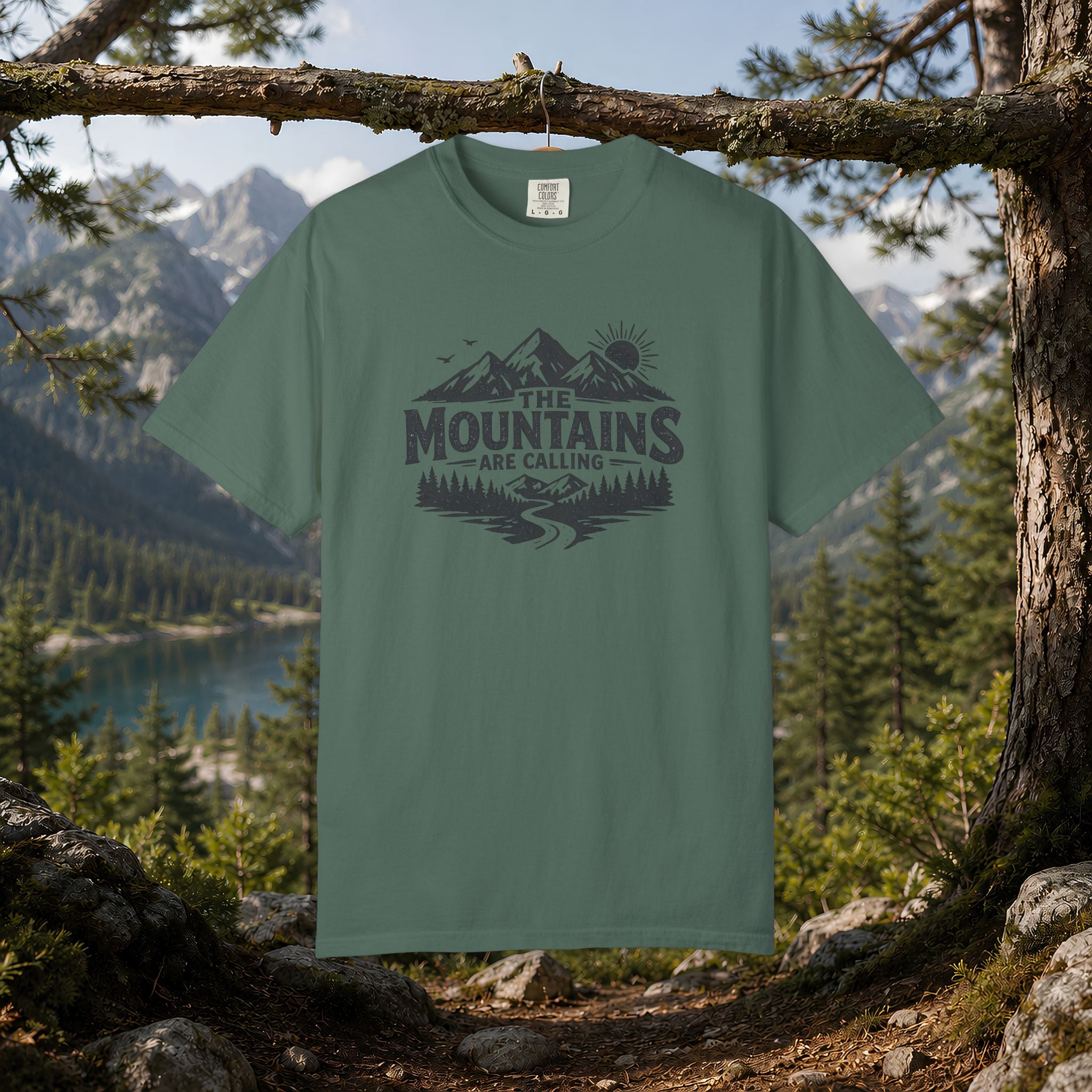 Mountains Are Calling T-Shirt — Outdoor Adventure Graphic Tee