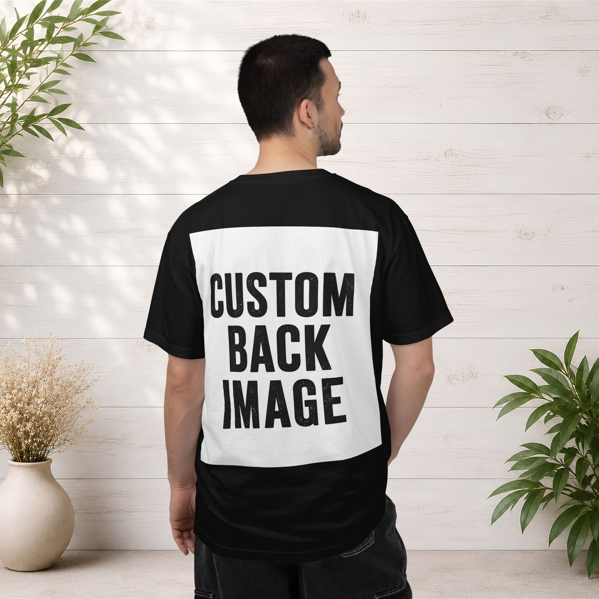 Custom Image Front And Back T-Shirt - Add Your Own Images