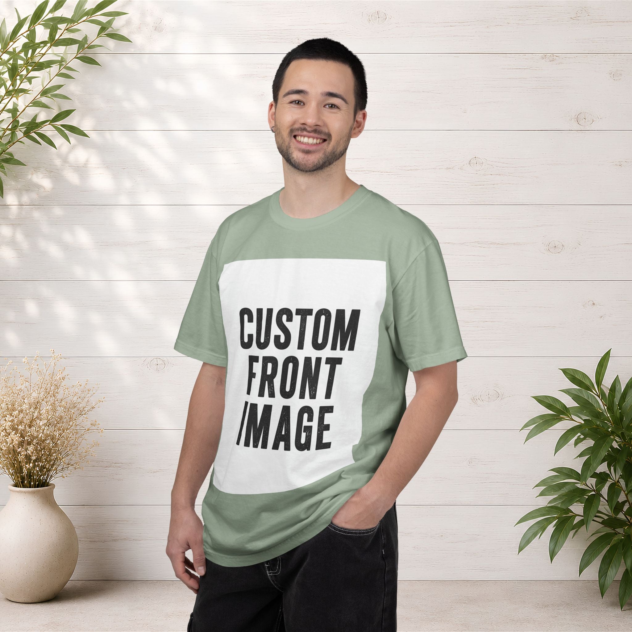 Custom Image Front T-Shirt - Add Your Own Image