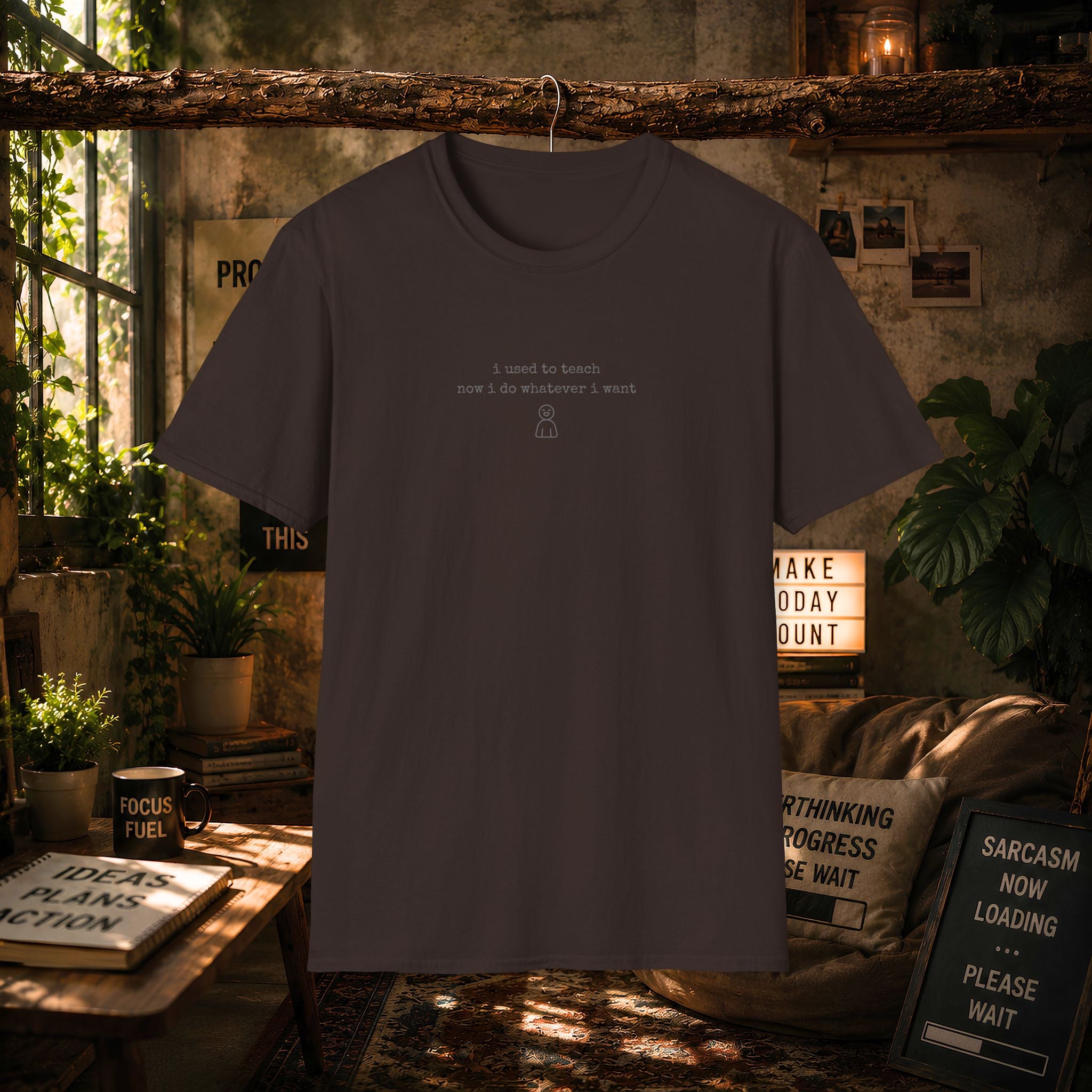 I Used to Teach T-Shirt | Minimal Slogan Tee