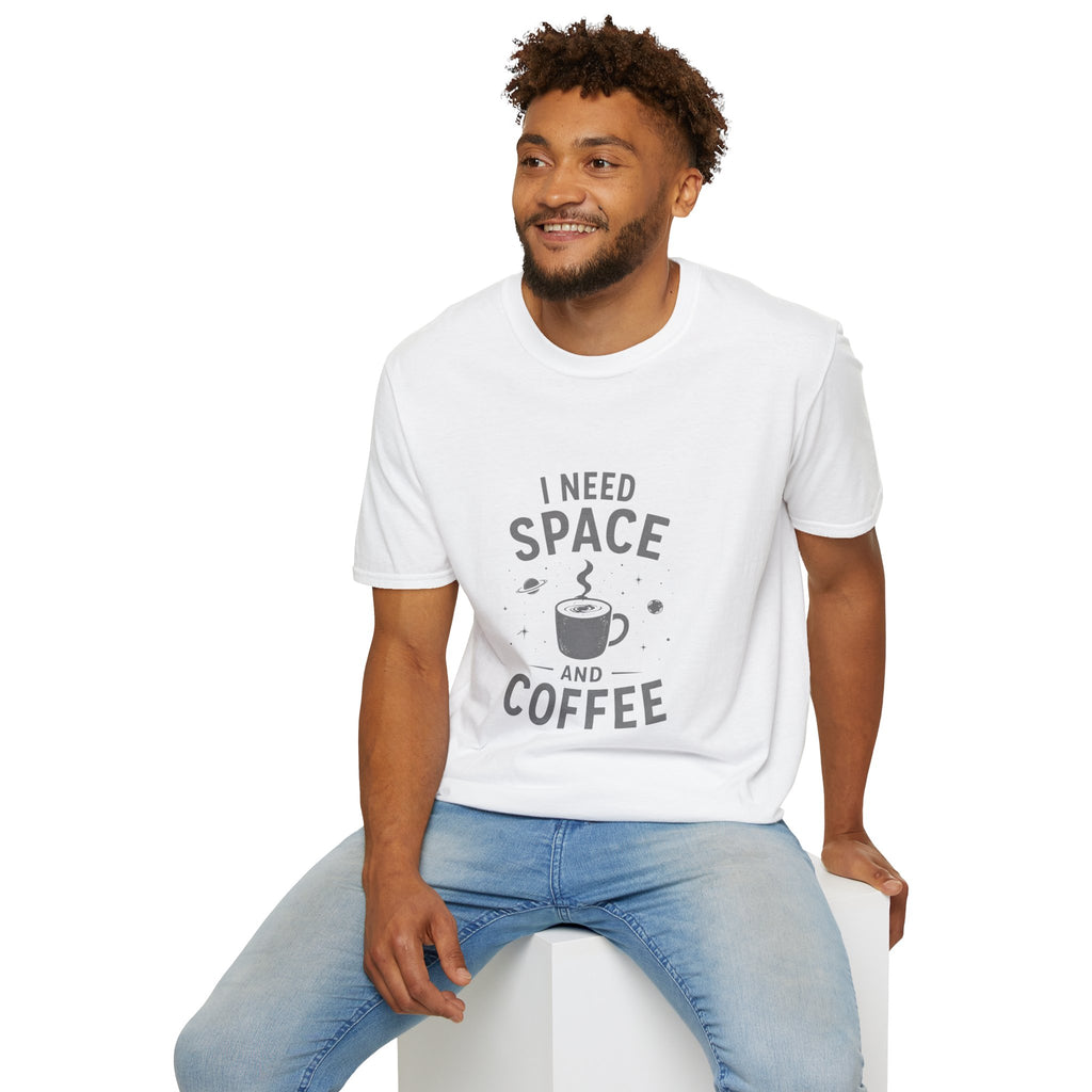 I Need Space and Coffee T-Shirt | Space Coffee Graphic Tee