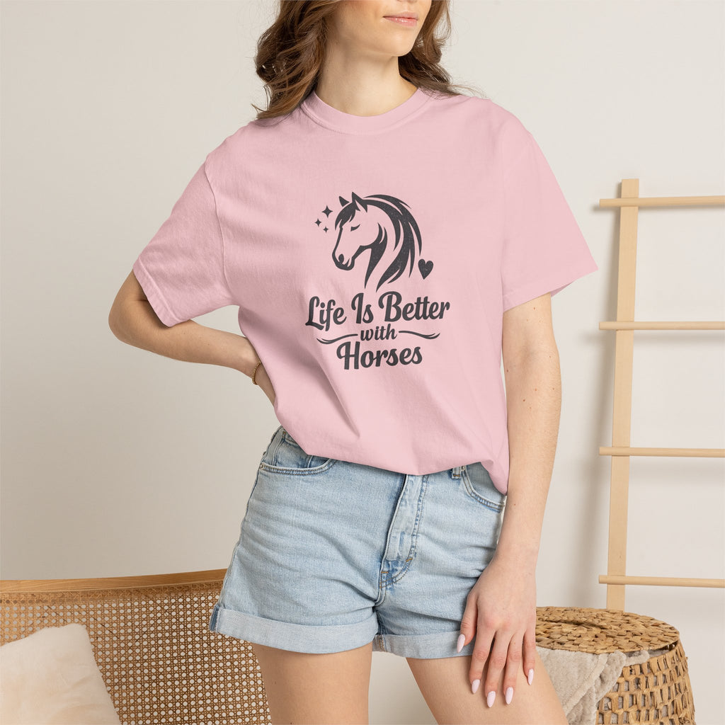 Life Is Better With Horses T-Shirt — Horse Lover Tee