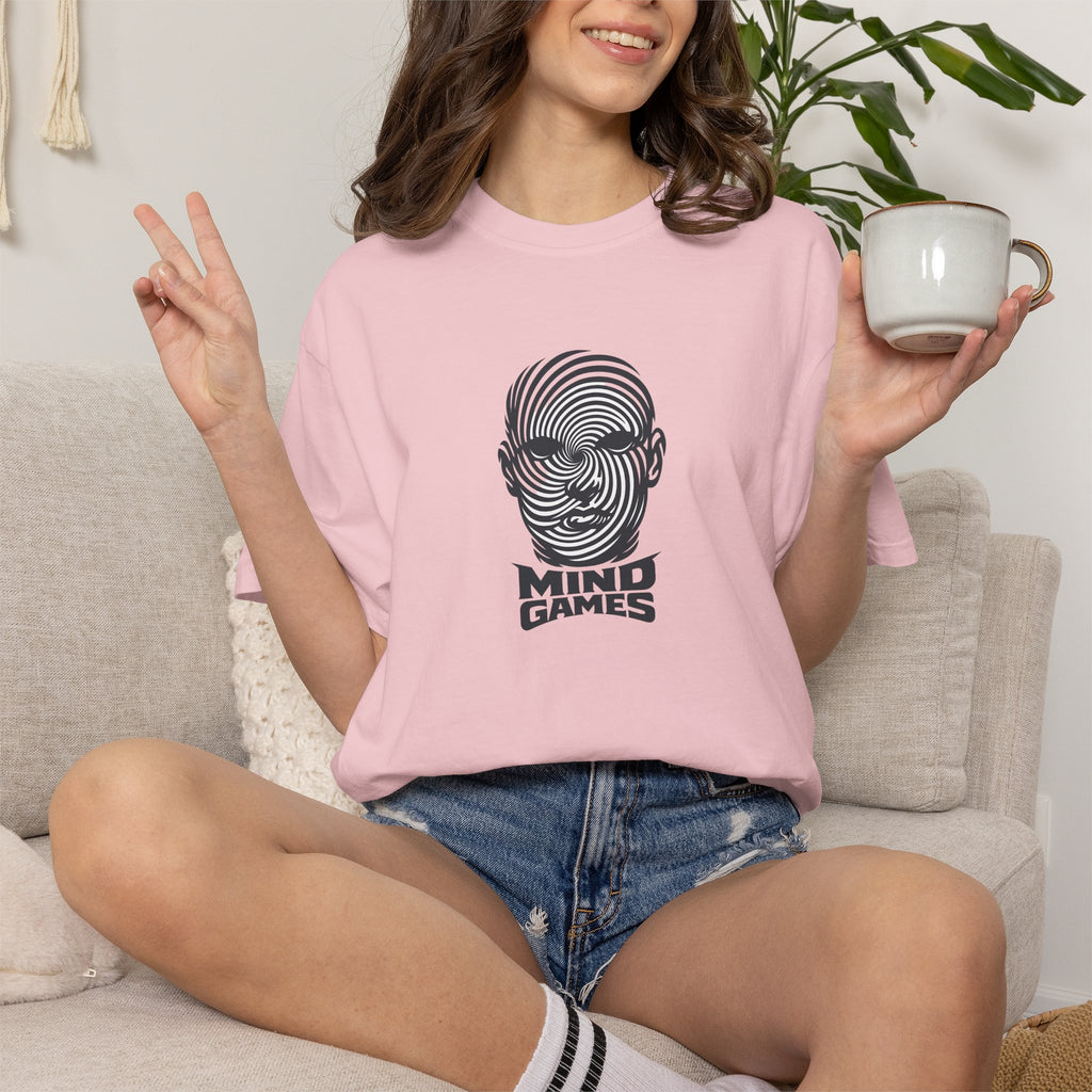 Mind Games T‑Shirt — Optical Illusion Head Graphic Tee