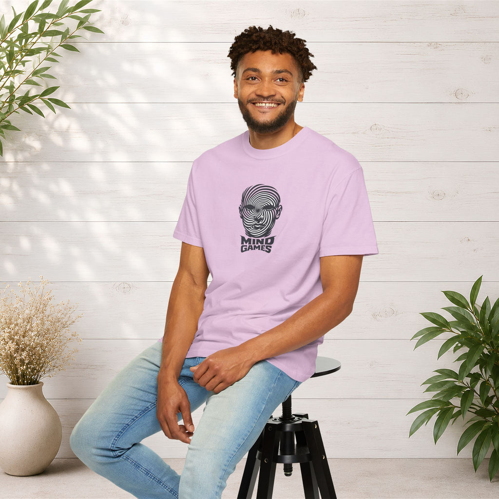 Mind Games T‑Shirt — Optical Illusion Head Graphic Tee