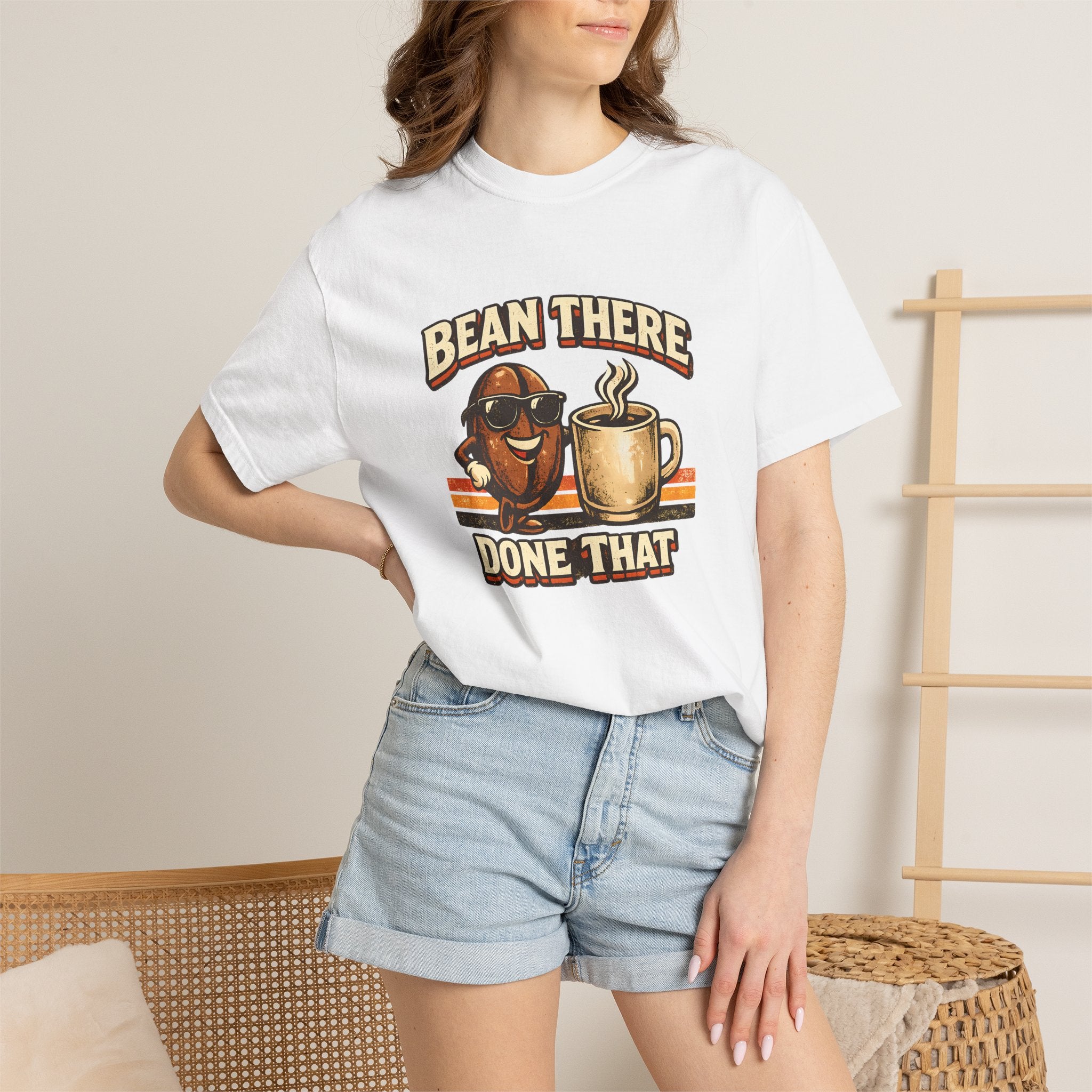 Coffee T-Shirt — "Bean There Done That" Retro Coffee Shirt