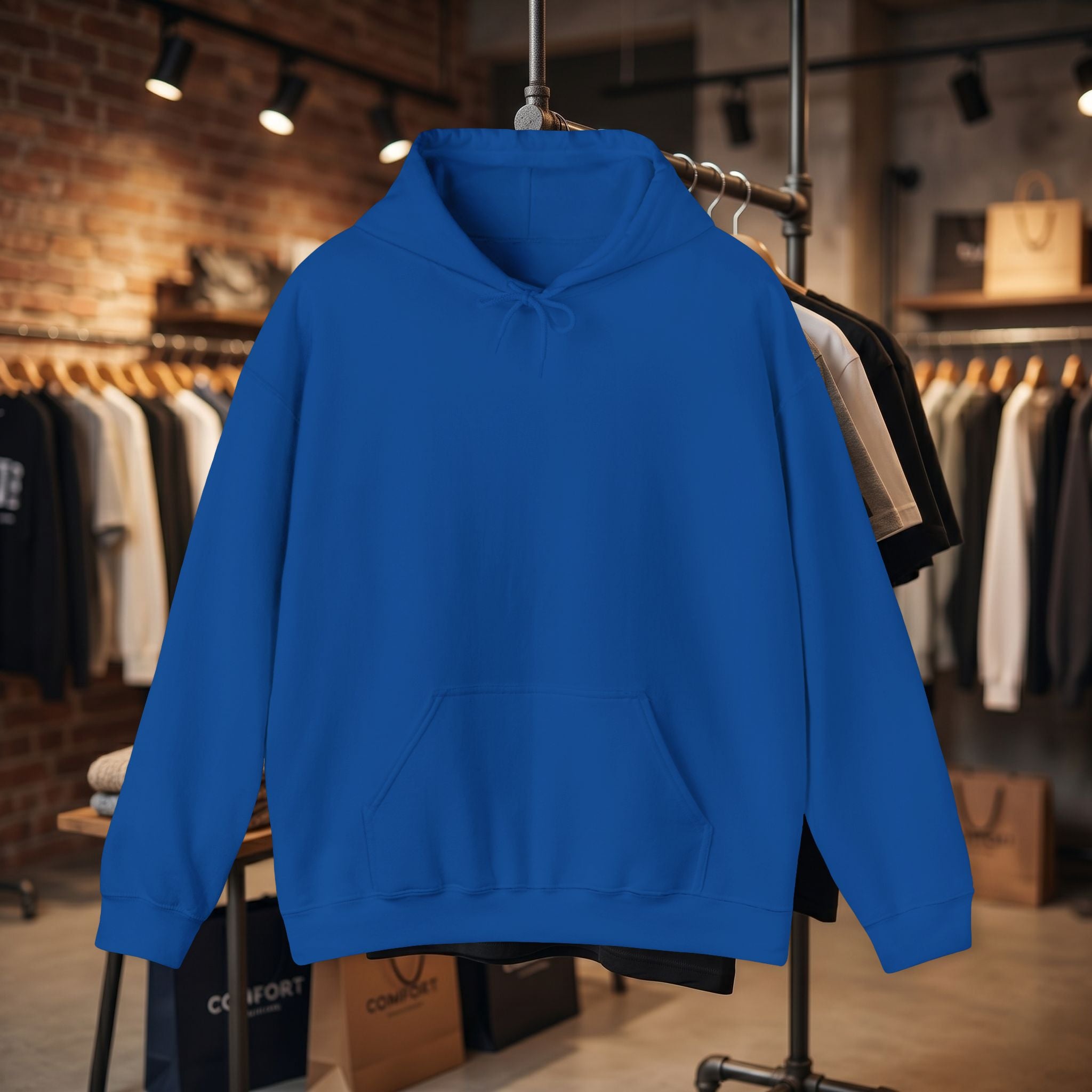 Custom Back Image Hoodie — Personalized White Pullover Hooded Sweatshirt