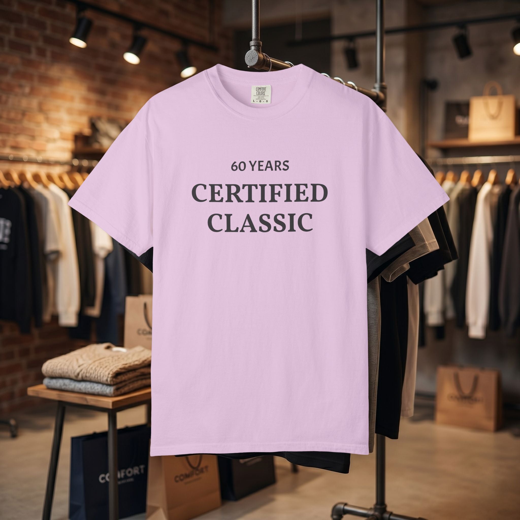 Custom Text "Certified Classic" T-Shirt — Personalized Text Tee