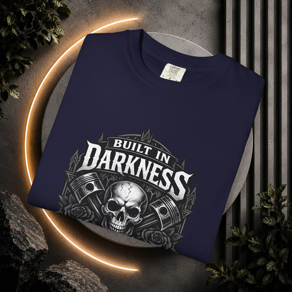 Built in Darkness Skull & Pistons T-Shirt