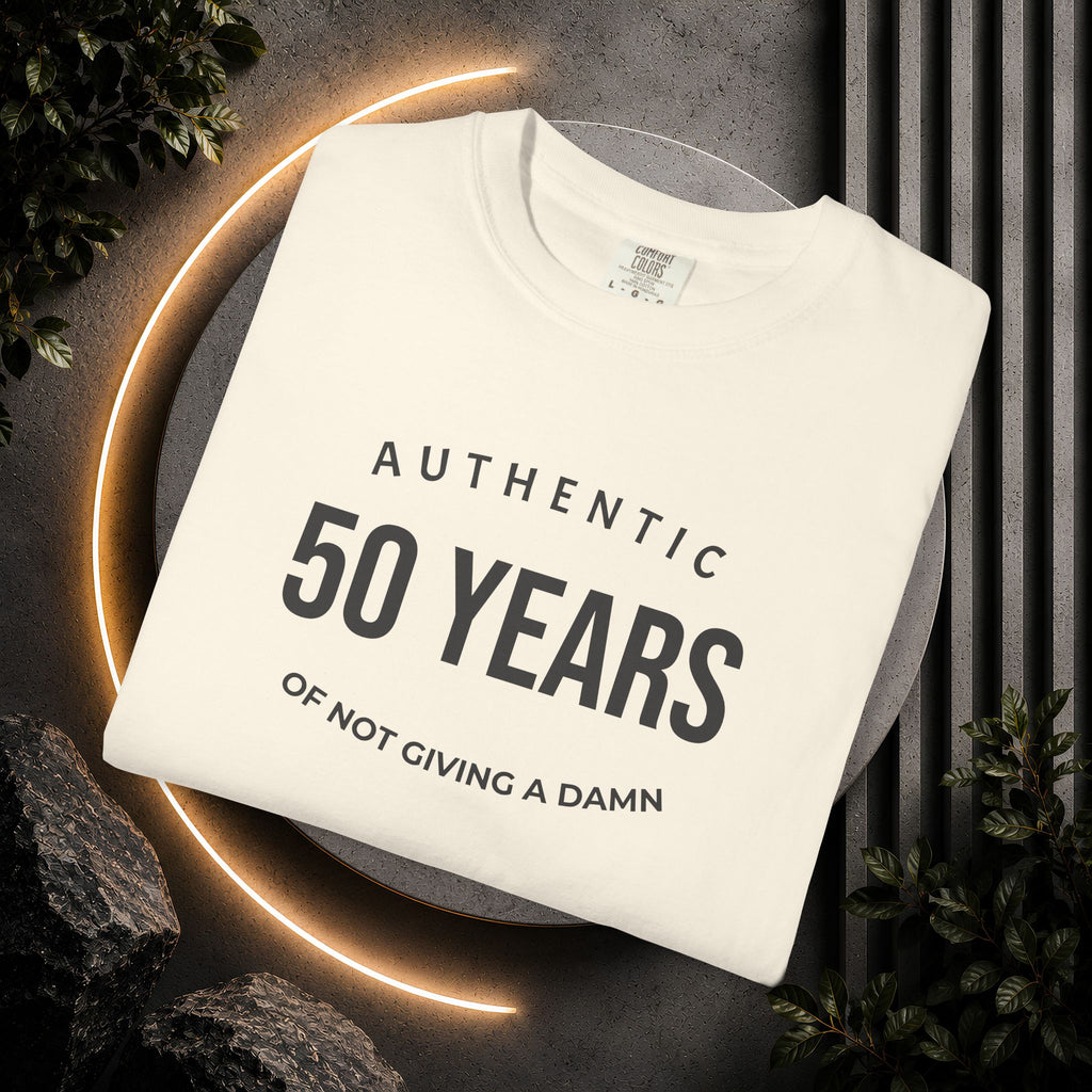 "Authentic" Custom Text "of Not Giving a Damn" T-Shirt