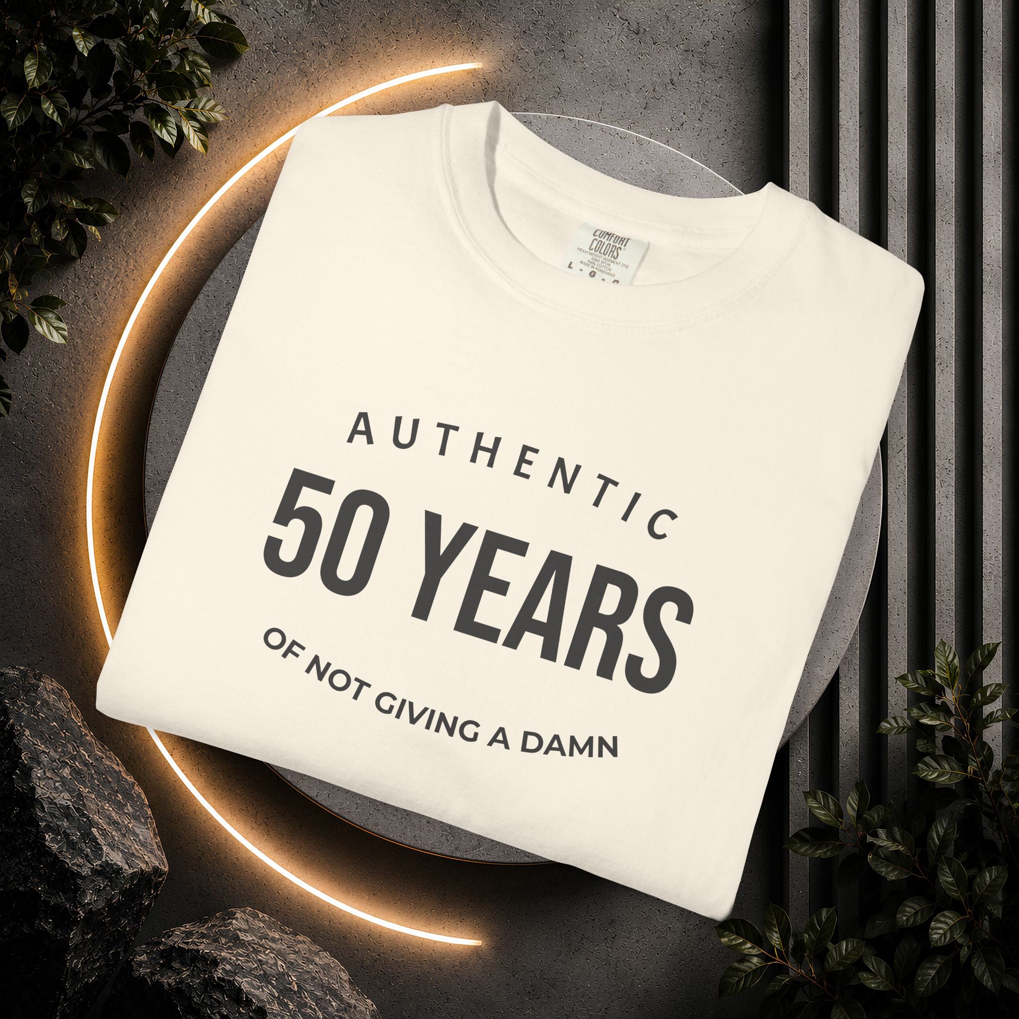 "Authentic" Custom Text "of Not Giving a Damn" T-Shirt