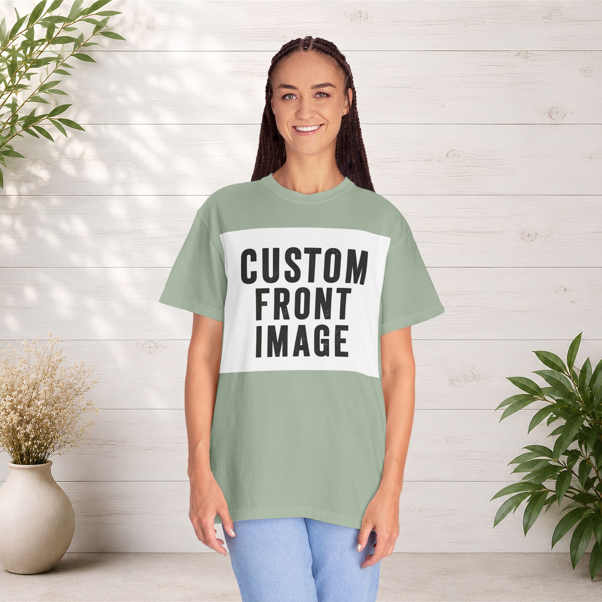 Custom Landscape Image Front T-Shirt - Add Your Own Image
