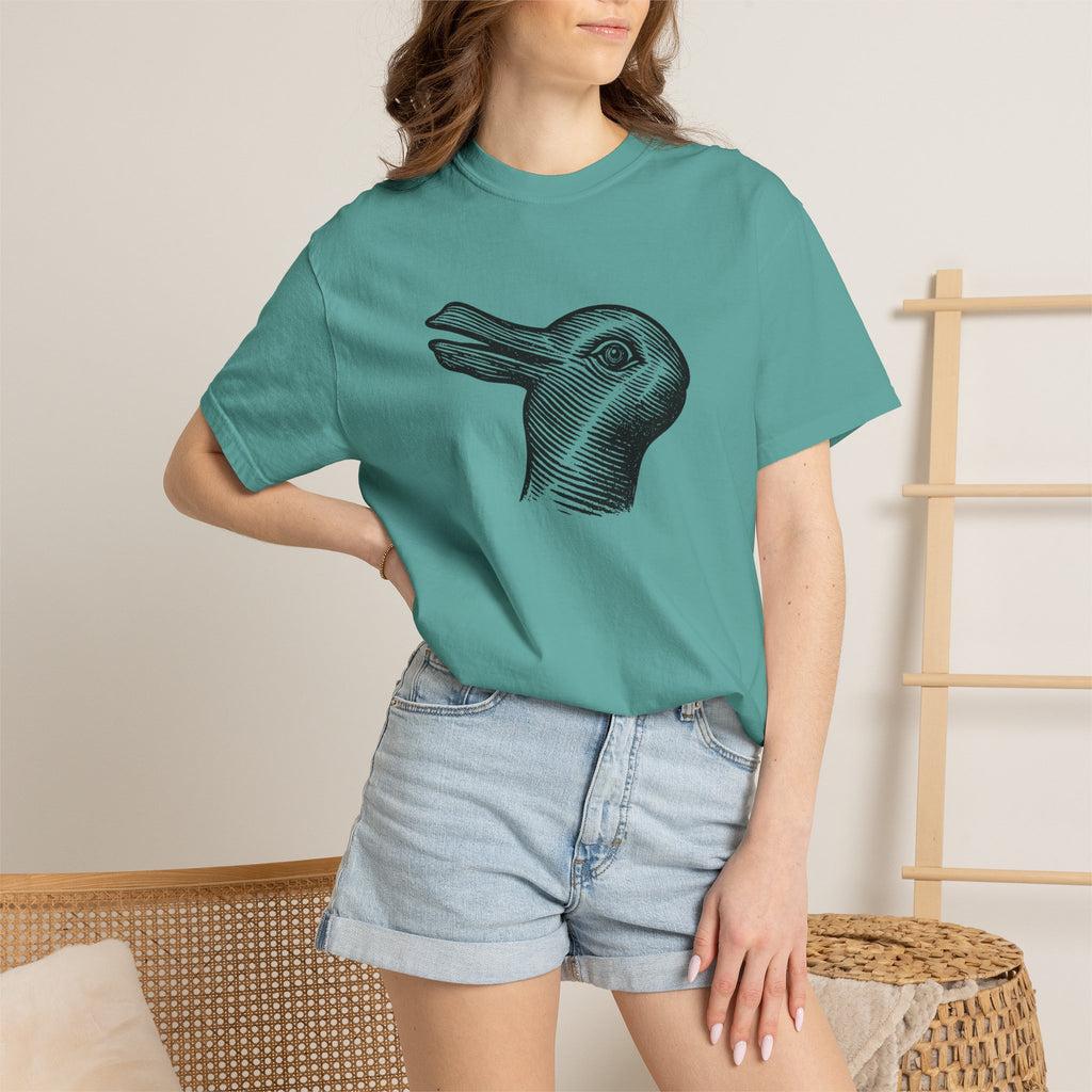 Vintage Optical Illusion Rabbit-Duck T-Shirt