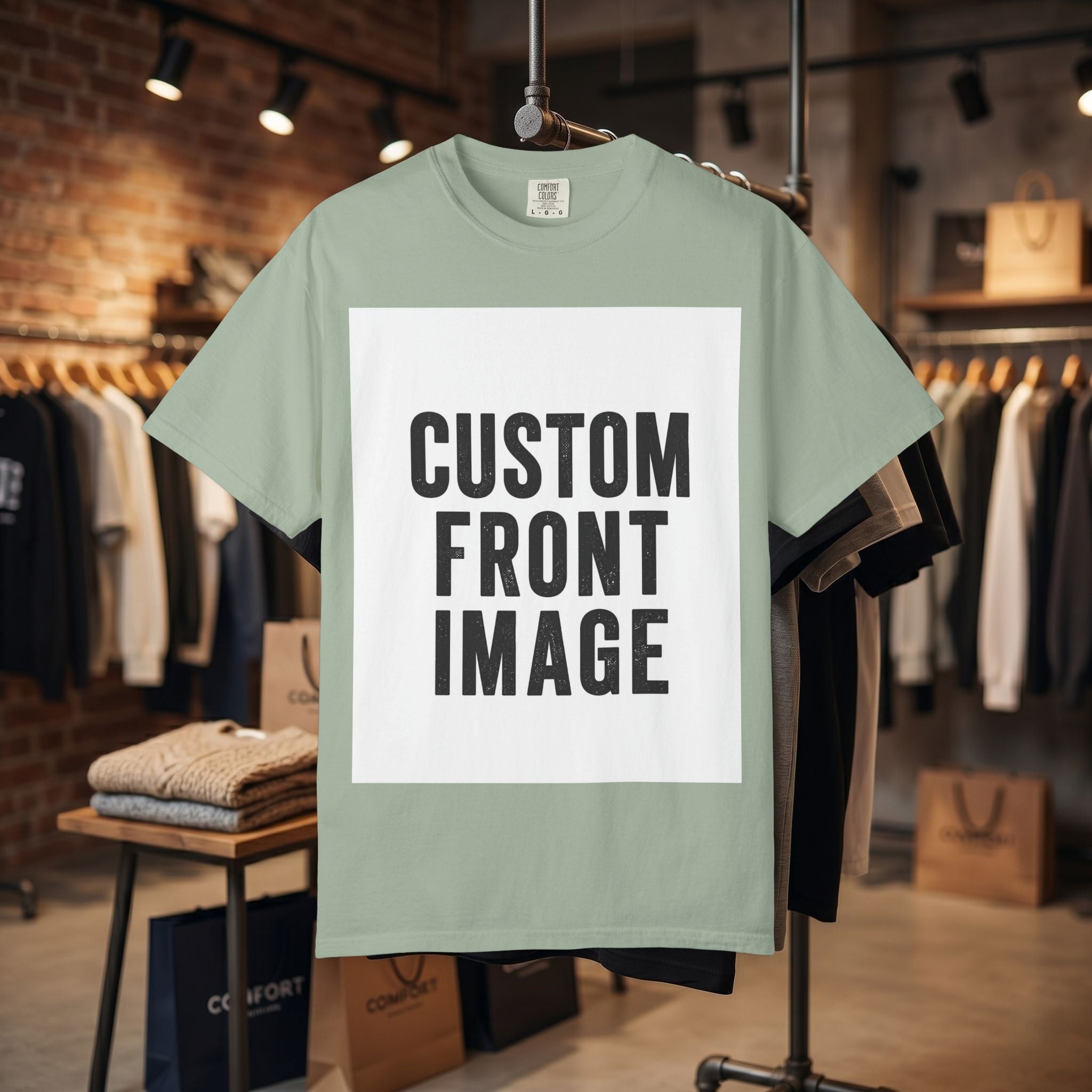 Custom Image Front And Back T-Shirt - Add Your Own Images