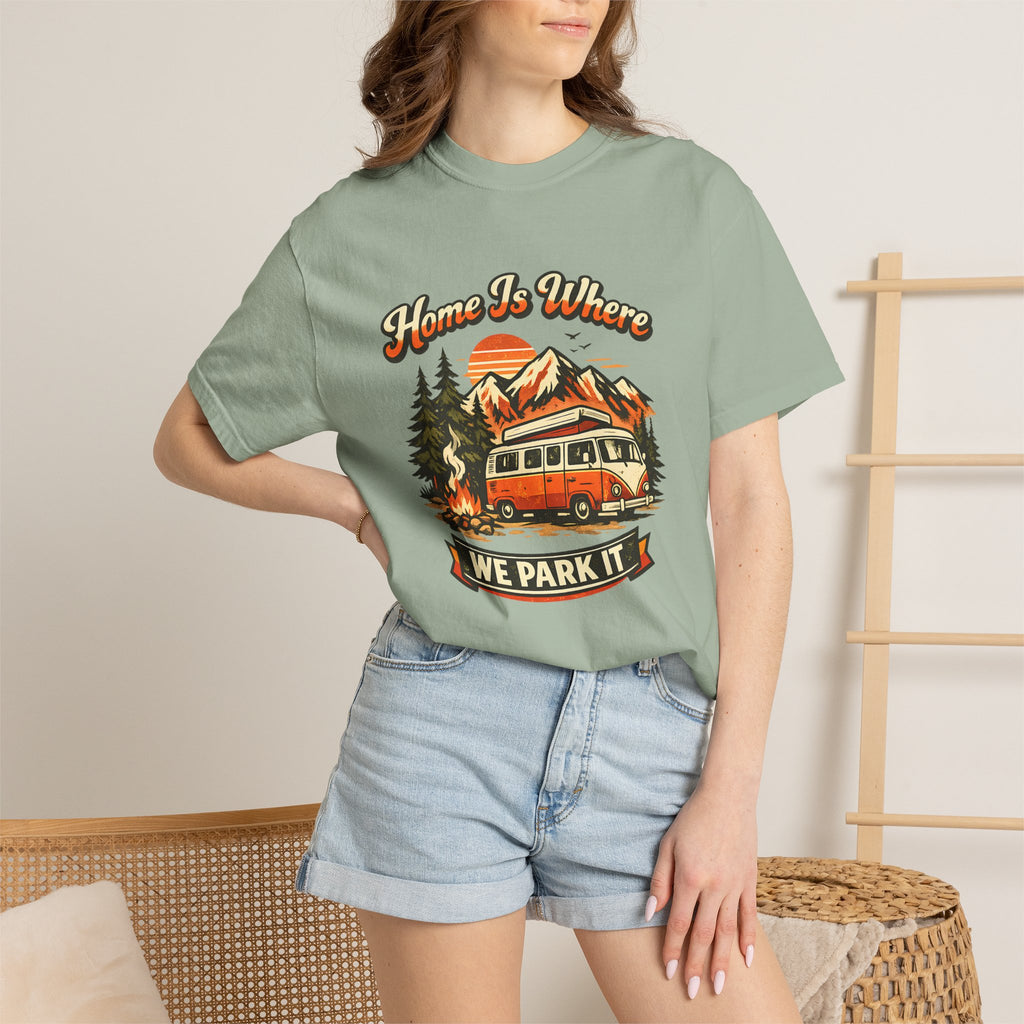 "Home Is Where We Park It" Camper Van Graphic Tee