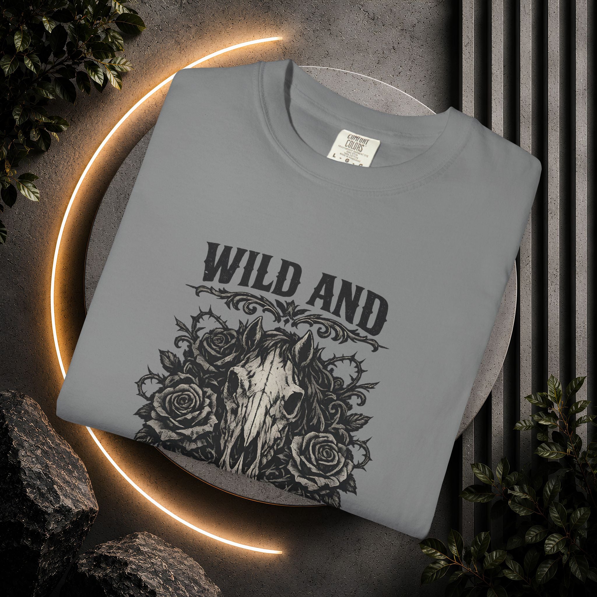 Wild and Unforgiven Skull Tee – Horse Rider Graphic T-Shirt