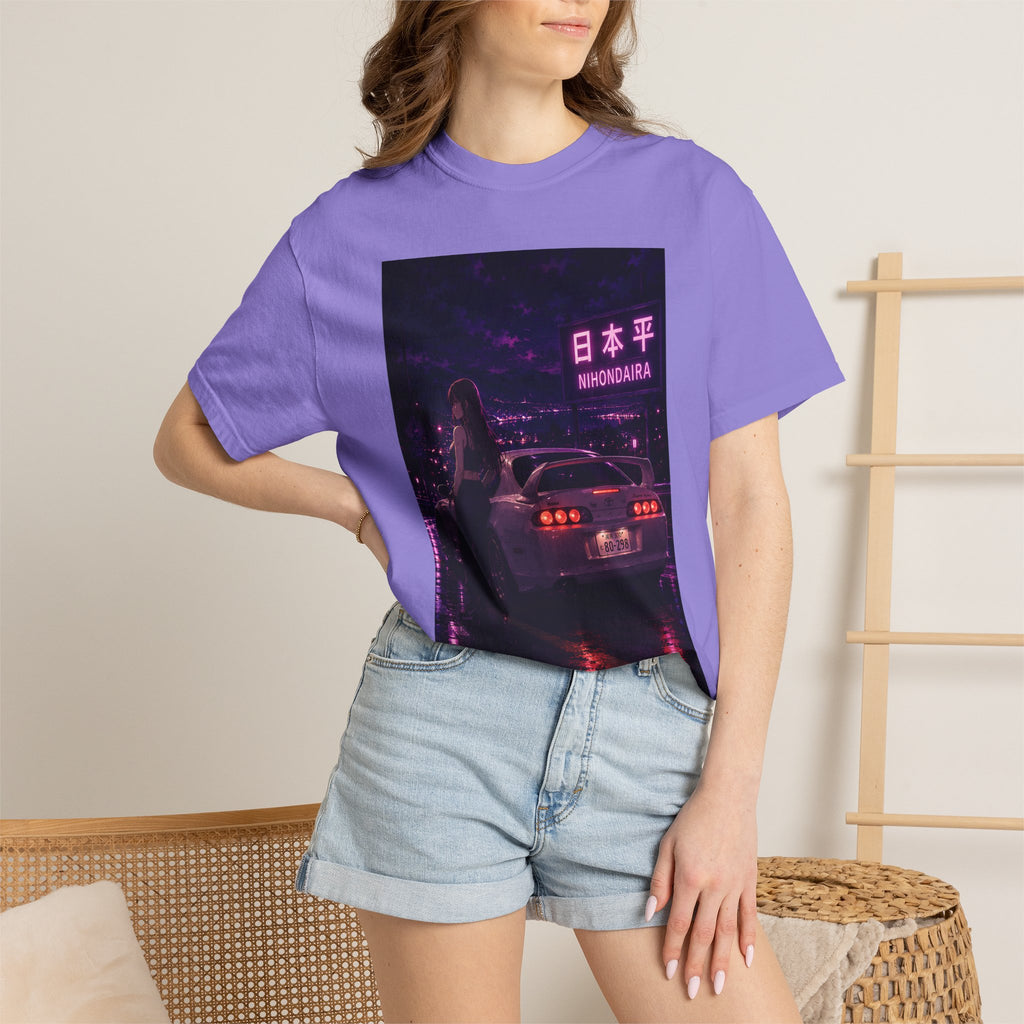 Midnight Apex Nihondaira Dreams T-shirt | Retro JDM Street Racer Anime