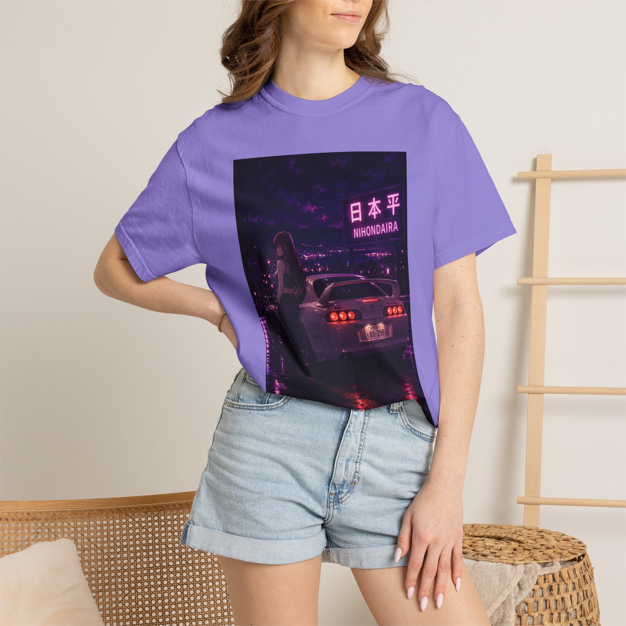 Midnight Apex Nihondaira Dreams T-shirt | Retro JDM Street Racer Anime