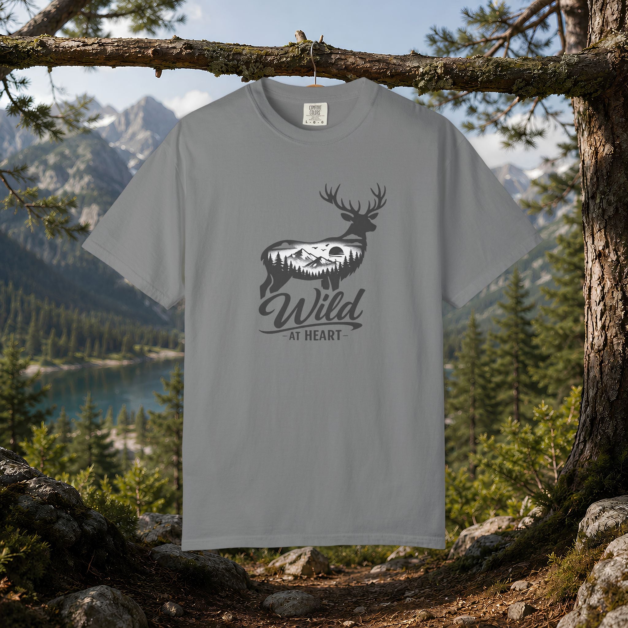 Wild at Heart Deer T-Shirt — Rustic Outdoors Graphic Tee