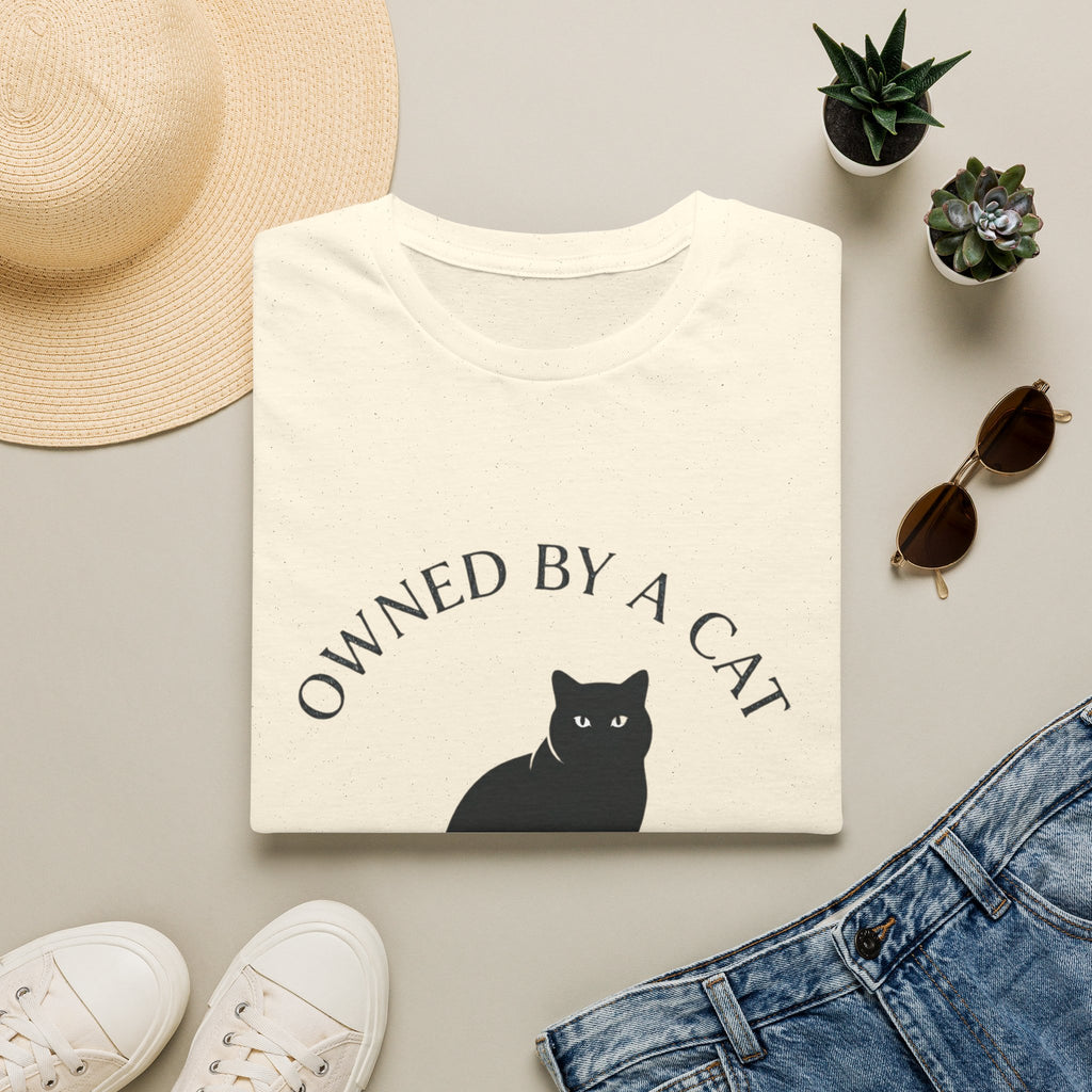 Owned By A Cat T-Shirt | Cat Silhouette Tee, Cat Lover Shirt