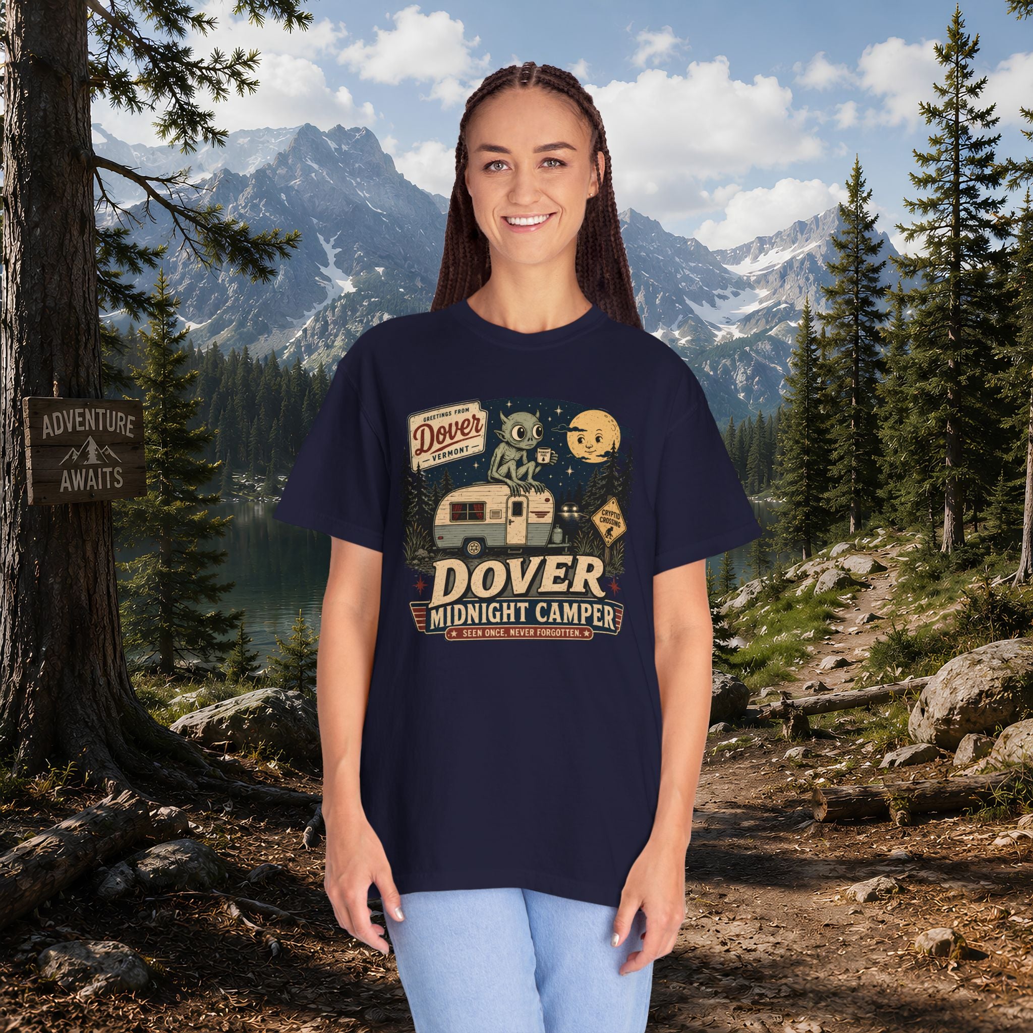 Dover Demon Midnight Camper T-Shirt — Vintage RV Camping Tee