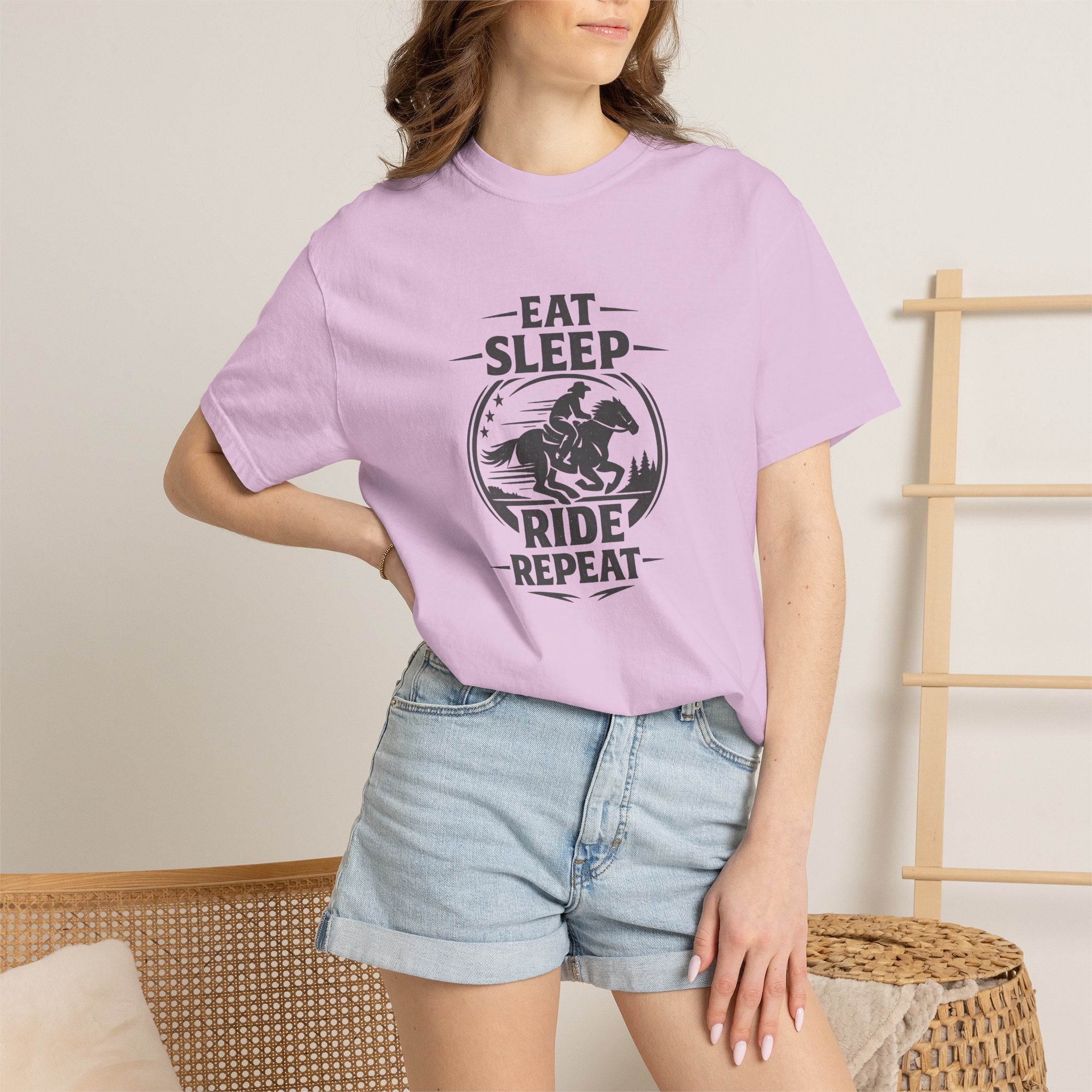 Eat Sleep Ride Repeat T-Shirt — Horse Rider Graphic Tee