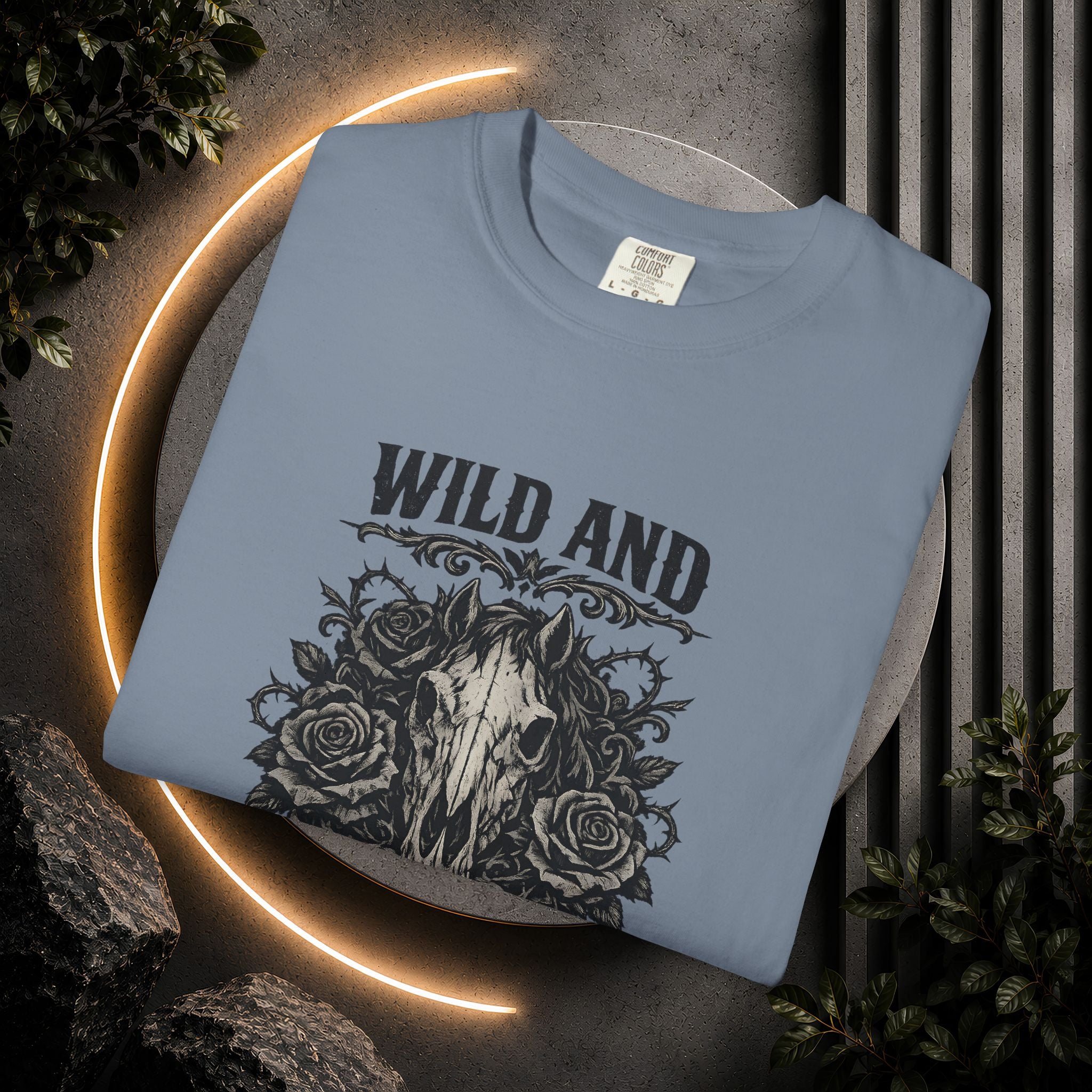 Wild and Unforgiven Skull Tee – Horse Rider Graphic T-Shirt