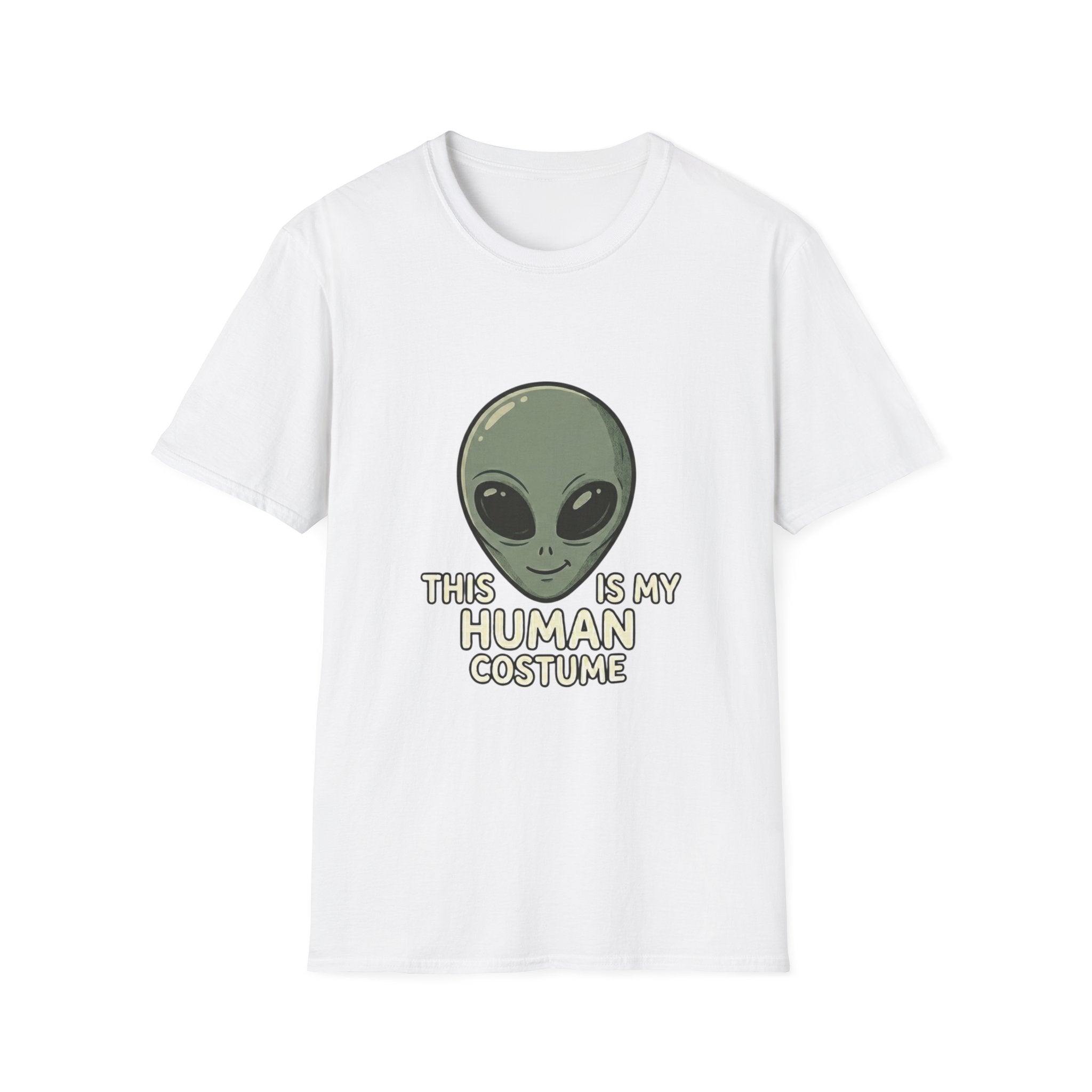 Alien Head This Is My Human Costume T-Shirt | Funny Extraterrestrial Design