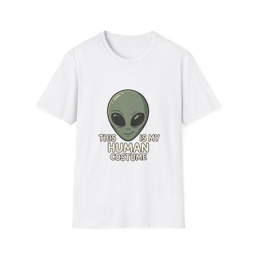 Alien Head This Is My Human Costume T-Shirt | Funny Extraterrestrial Design