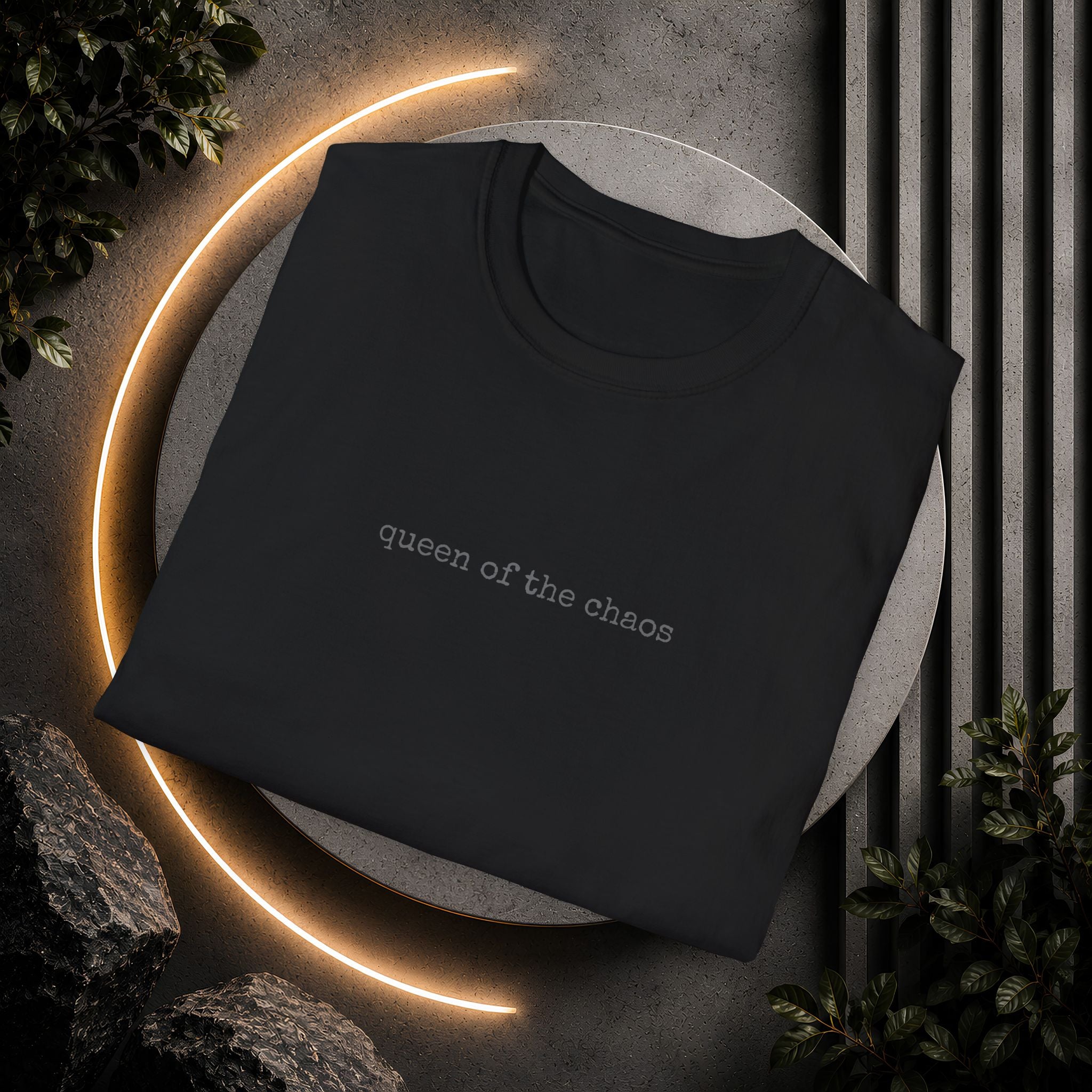 Queen of the Chaos T-Shirt | Minimalist Typography Tee