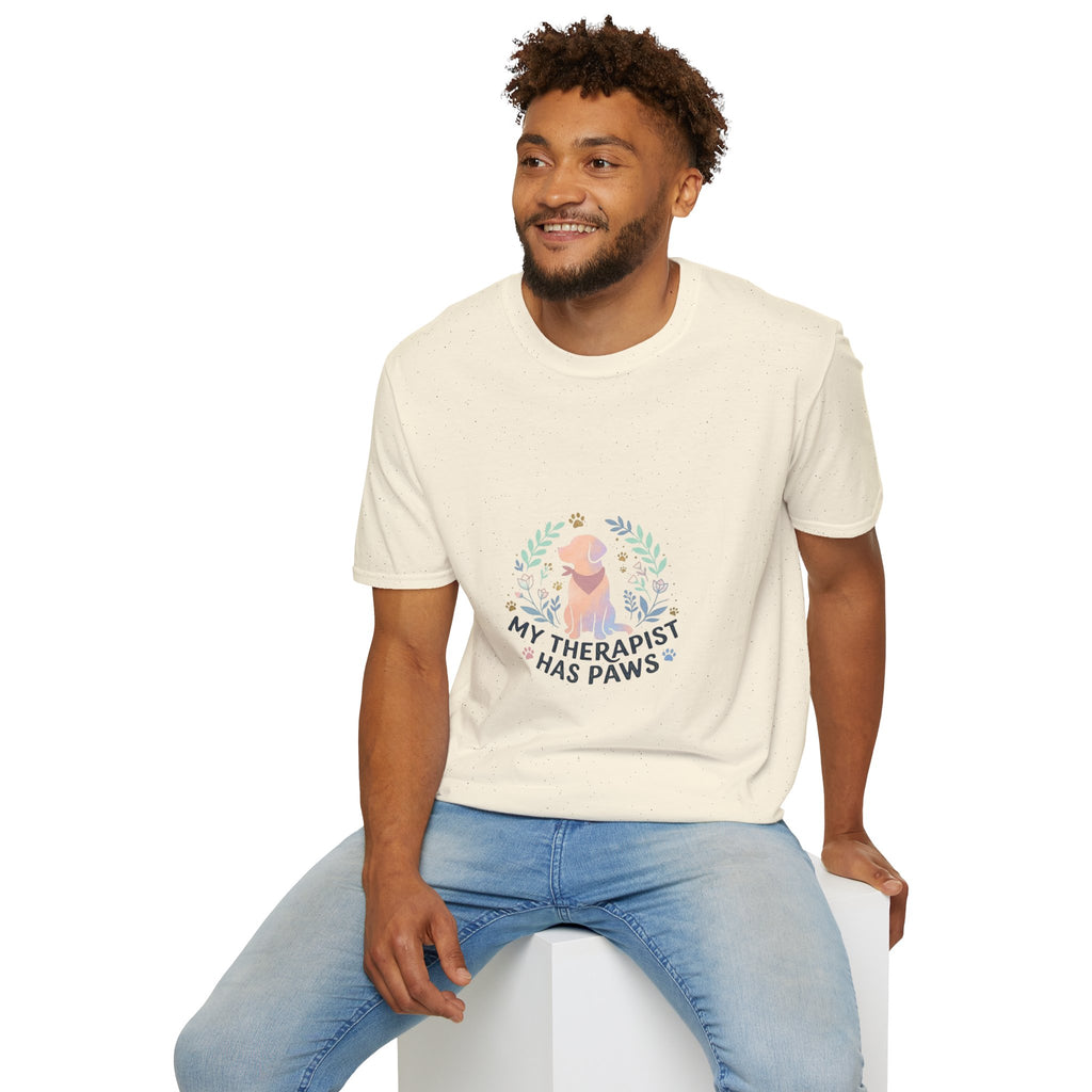 Golden Retriever "My Therapist Has Paws" T-Shirt | Dog Lover Tee