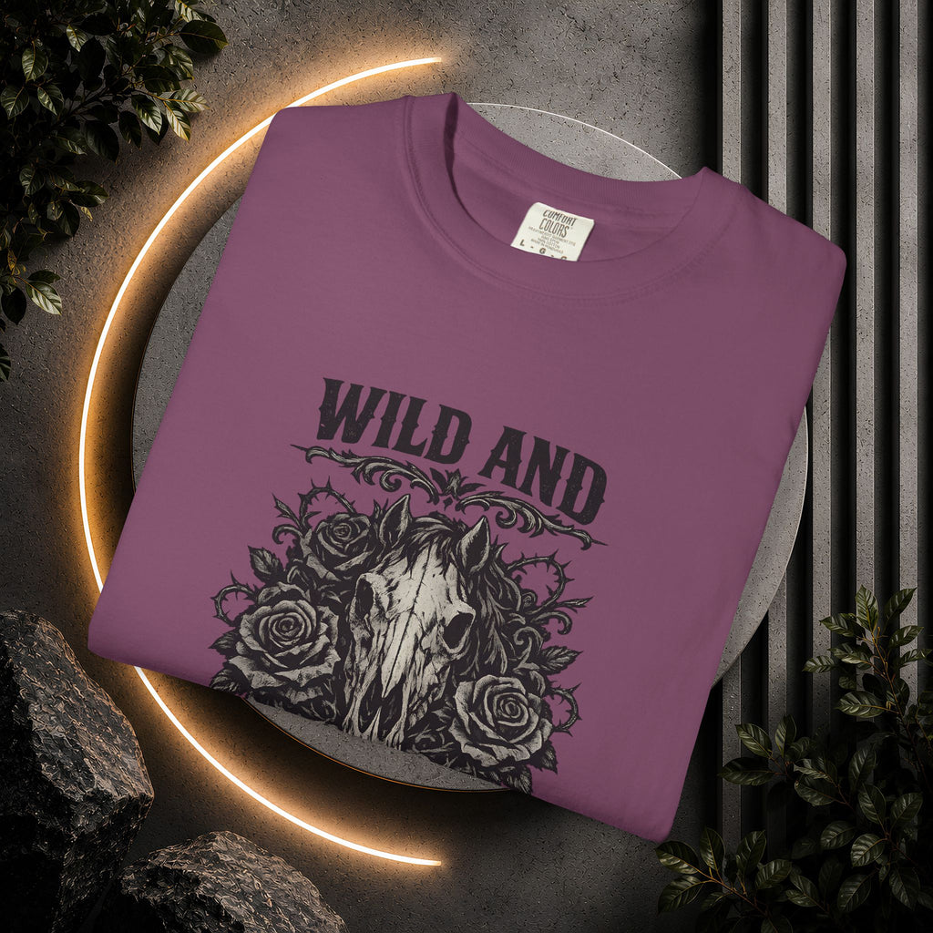 Wild and Unforgiven Skull Tee – Horse Rider Graphic T-Shirt