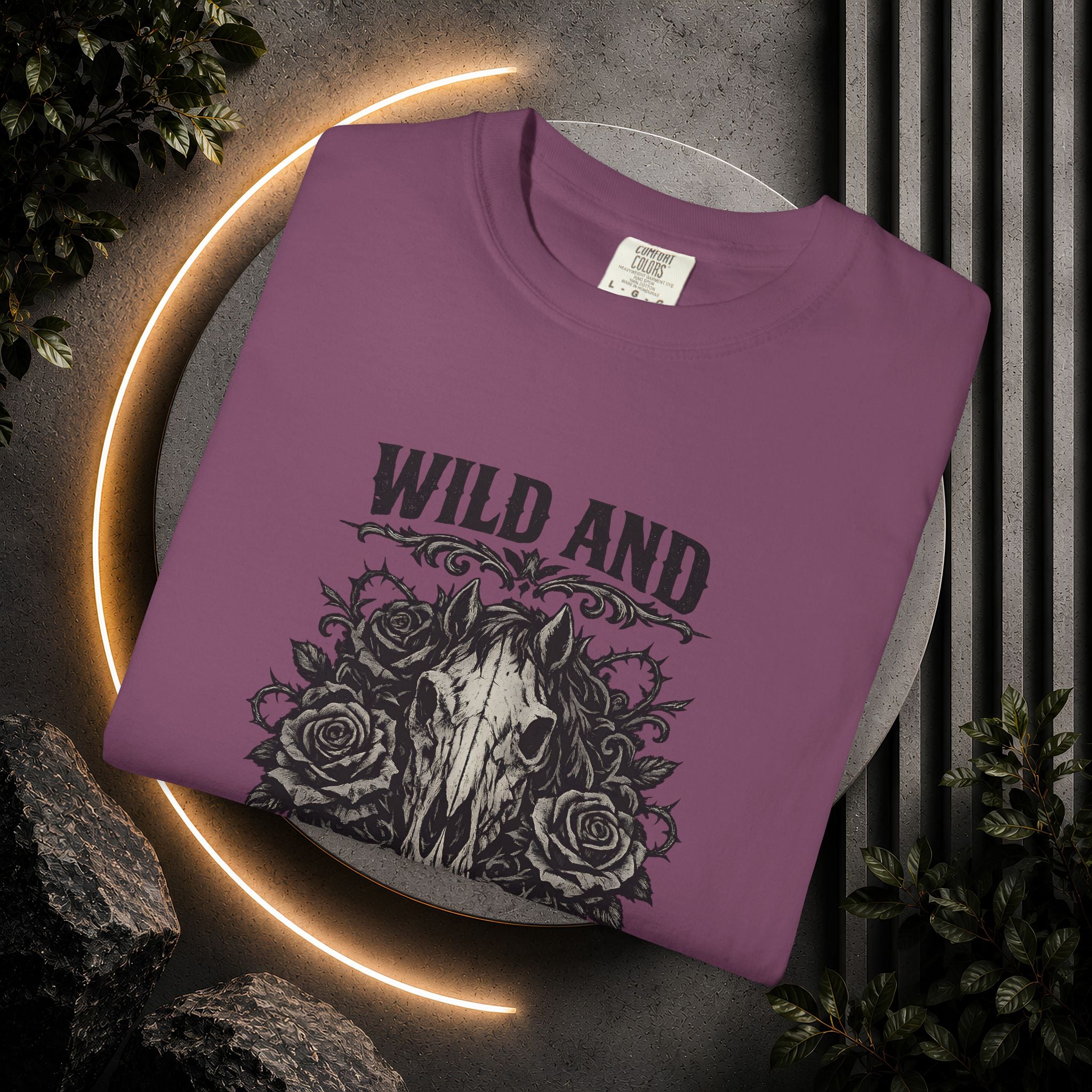 Wild and Unforgiven Skull Tee – Horse Rider Graphic T-Shirt