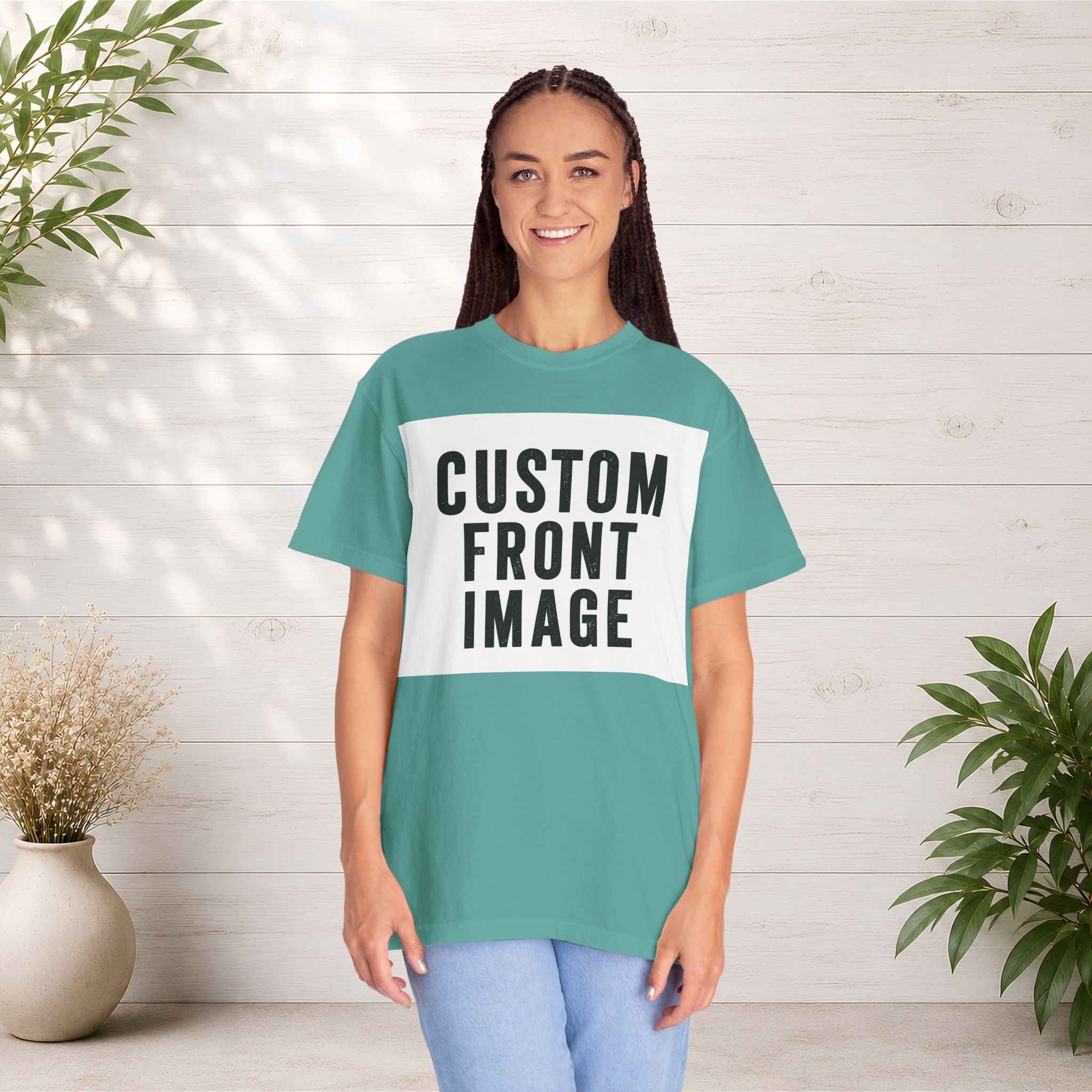 Custom Landscape Image Front T-Shirt - Add Your Own Image
