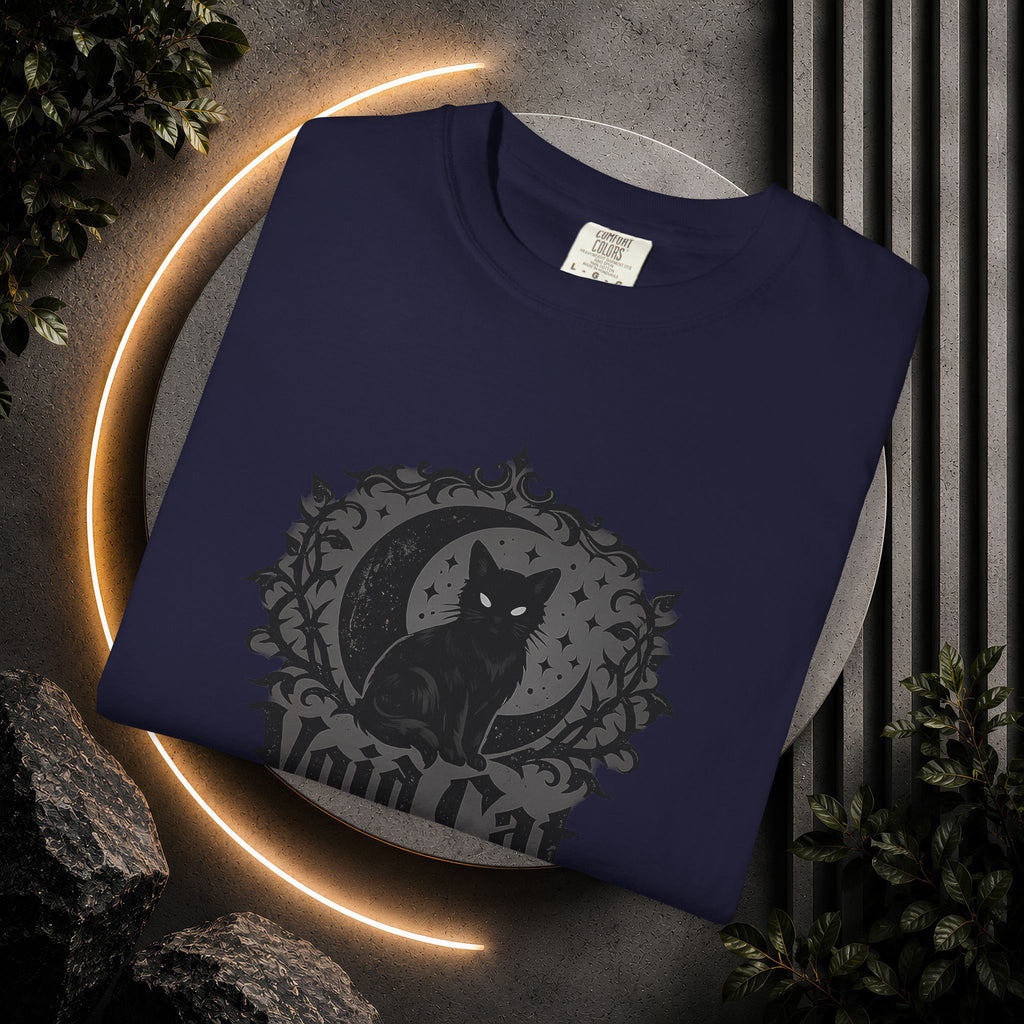 Void Cat T-Shirt — Gothic Black Cat Graphic Tee