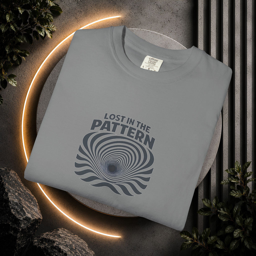Lost in the Pattern T‑Shirt — Optical Illusion Graphic Tee
