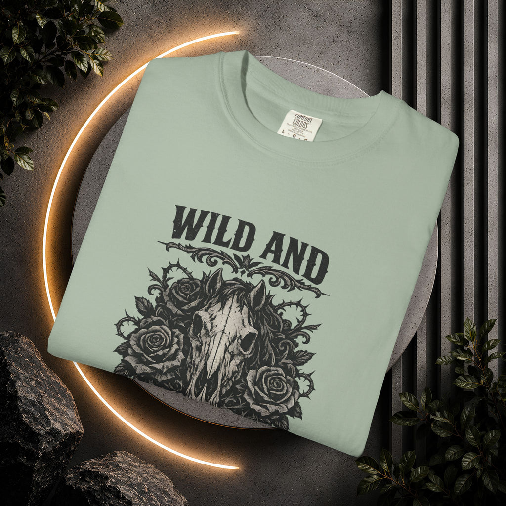 Wild and Unforgiven Skull Tee – Horse Rider Graphic T-Shirt