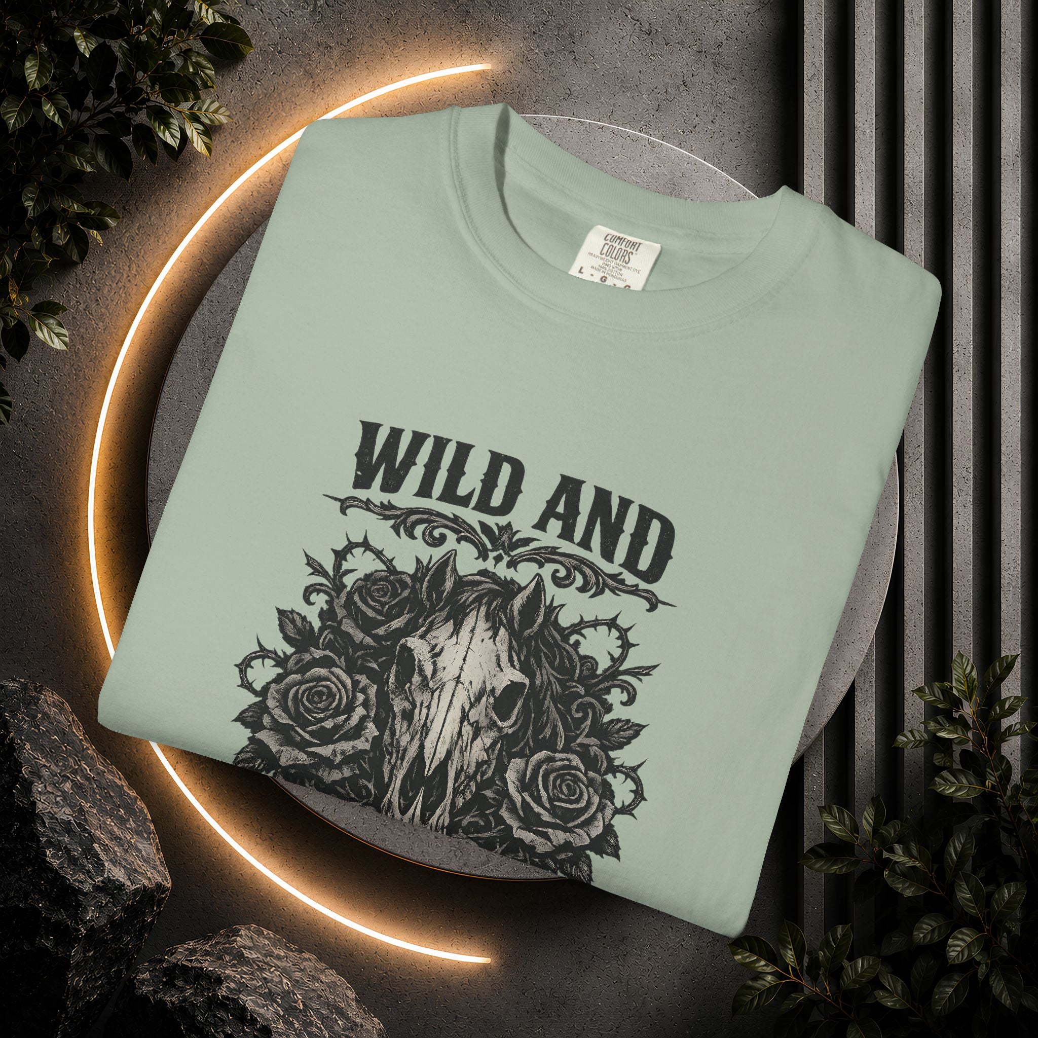 Wild and Unforgiven Skull Tee – Horse Rider Graphic T-Shirt