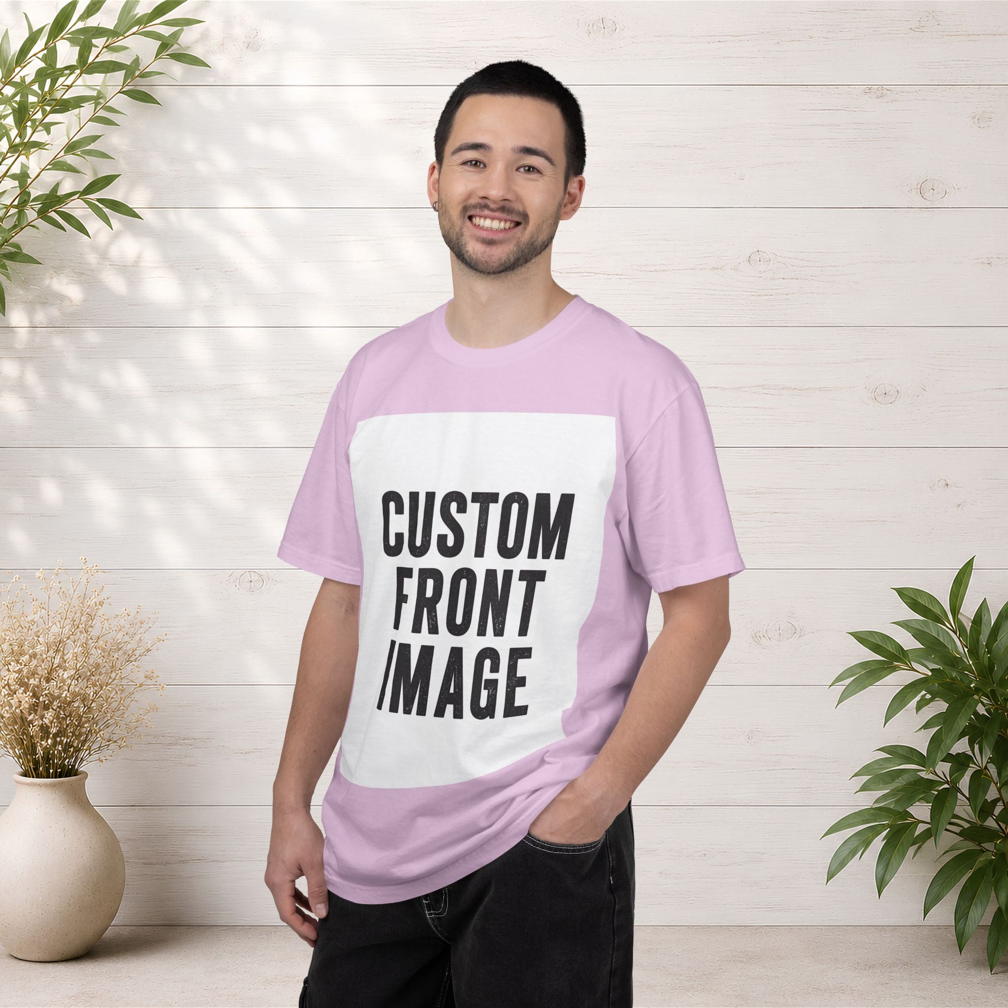 Custom Image Front T-Shirt - Add Your Own Image