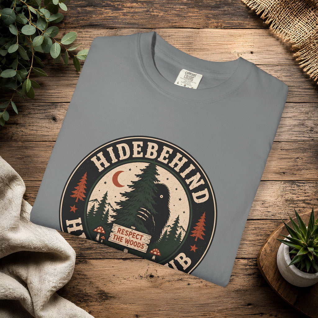 Hidebehind Hiking Club T-Shirt — Vintage Cryptid Outdoors Tee