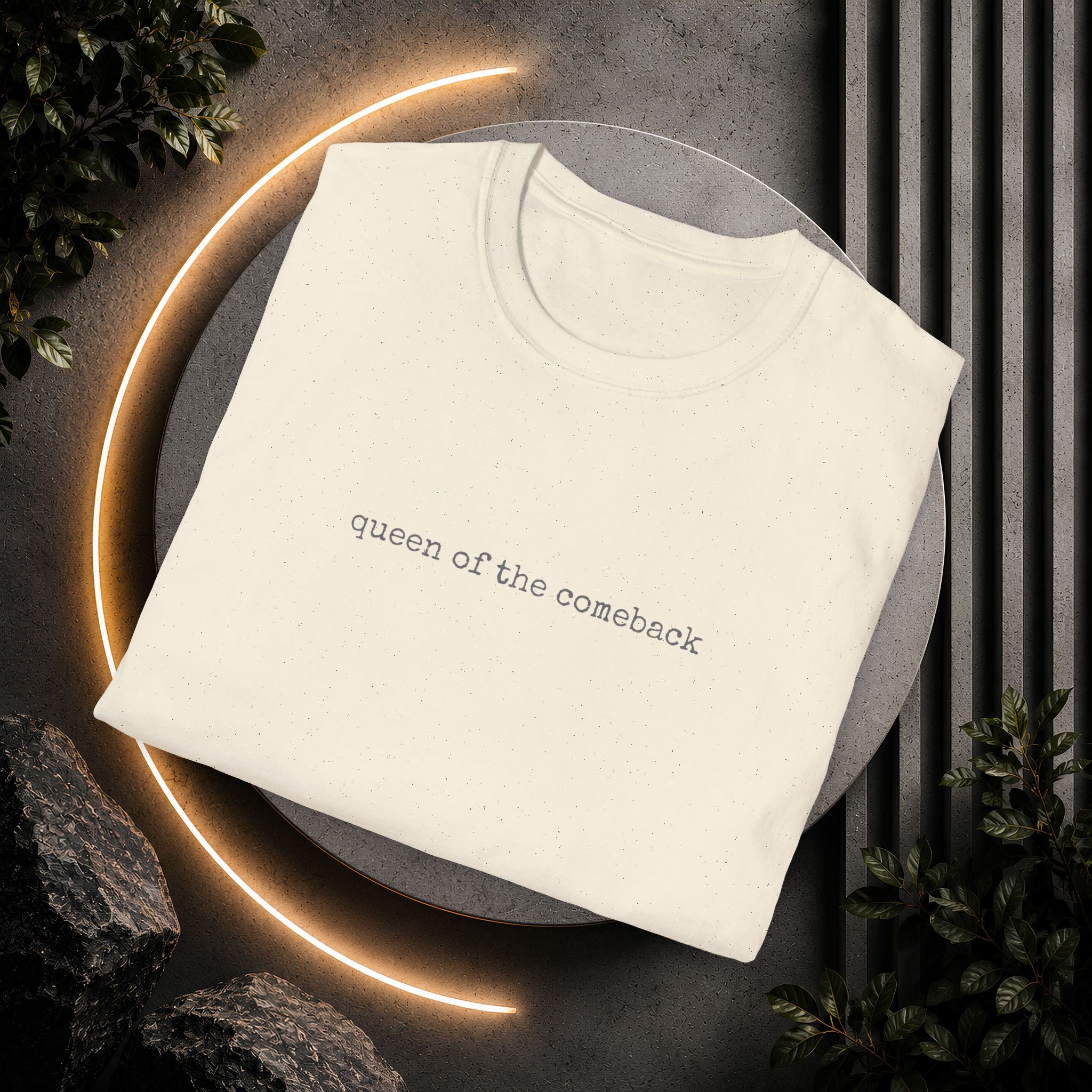 Queen of the Comeback T-Shirt | Minimalist Typography Tee