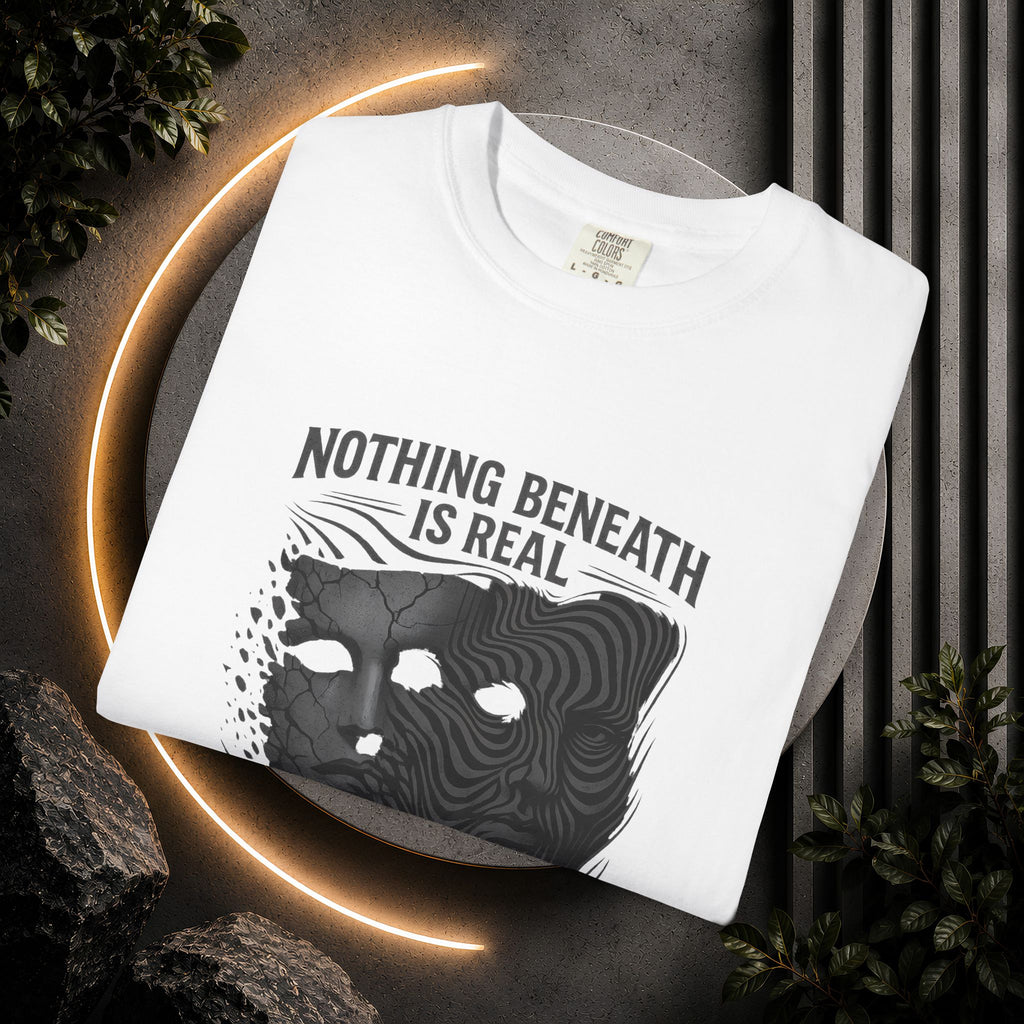 “Nothing Beneath Is Real” Surreal Graphic T-Shirt