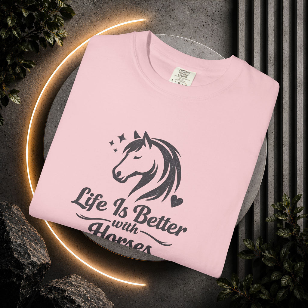 Life Is Better With Horses T-Shirt — Horse Lover Tee