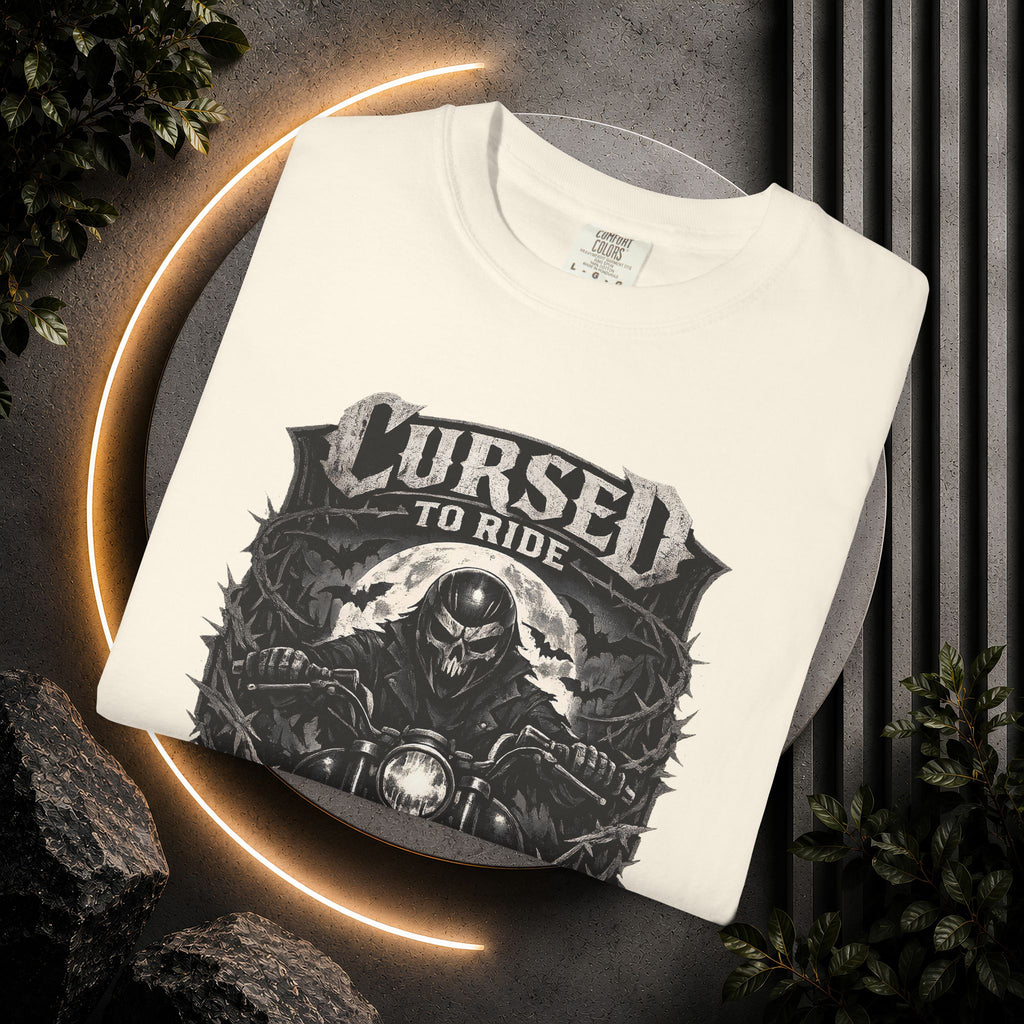 Cursed to Ride Motorcycle Graphic T-Shirt
