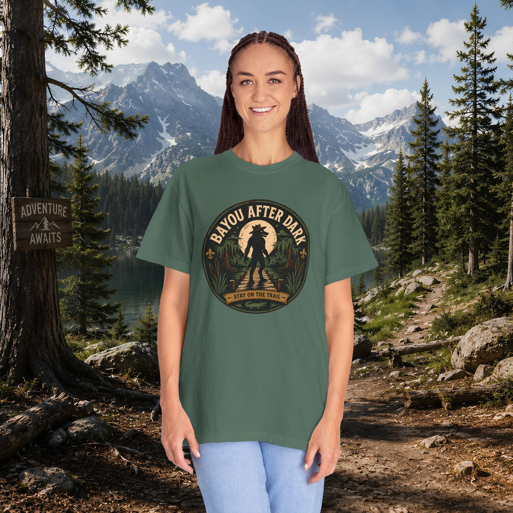 Rougarou Bayou After Dark T-Shirt — Swamp Cryptid Graphic Tee
