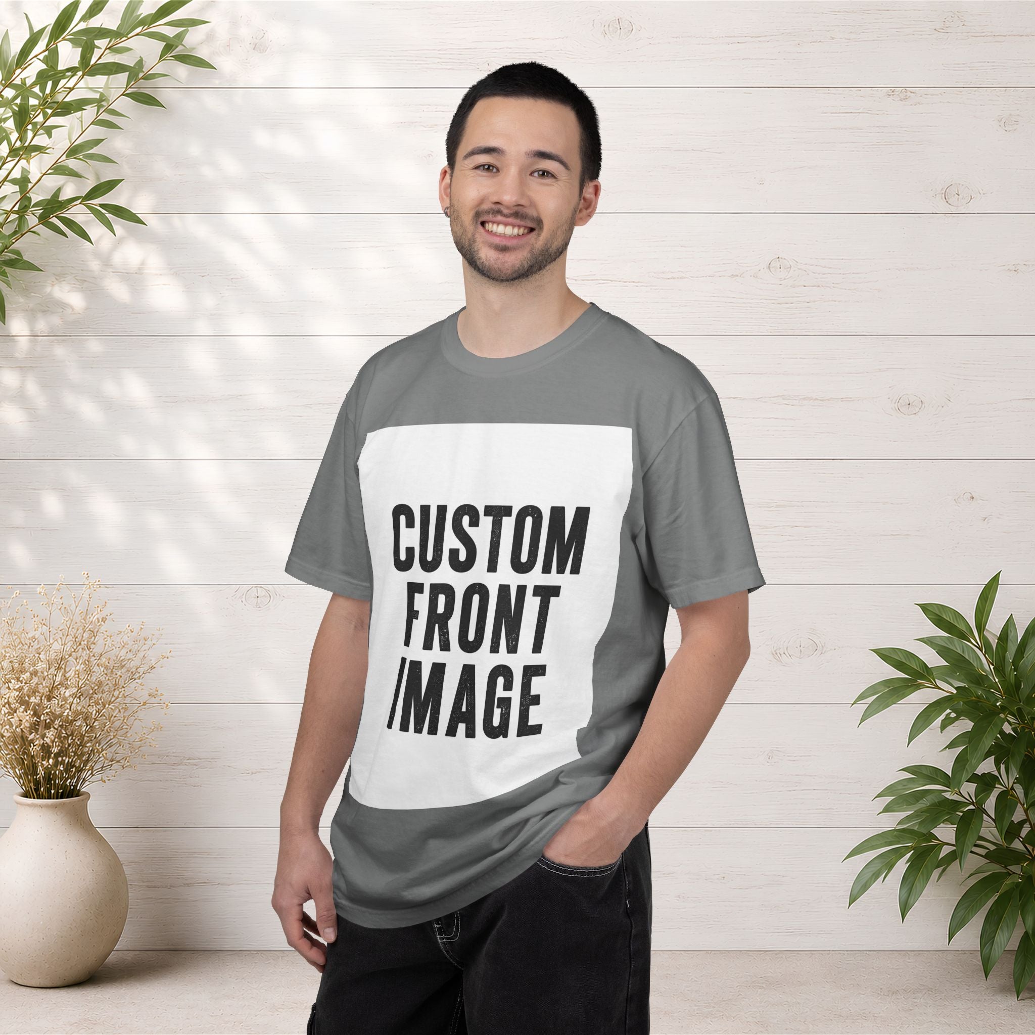 Custom Image Front T-Shirt - Add Your Own Image