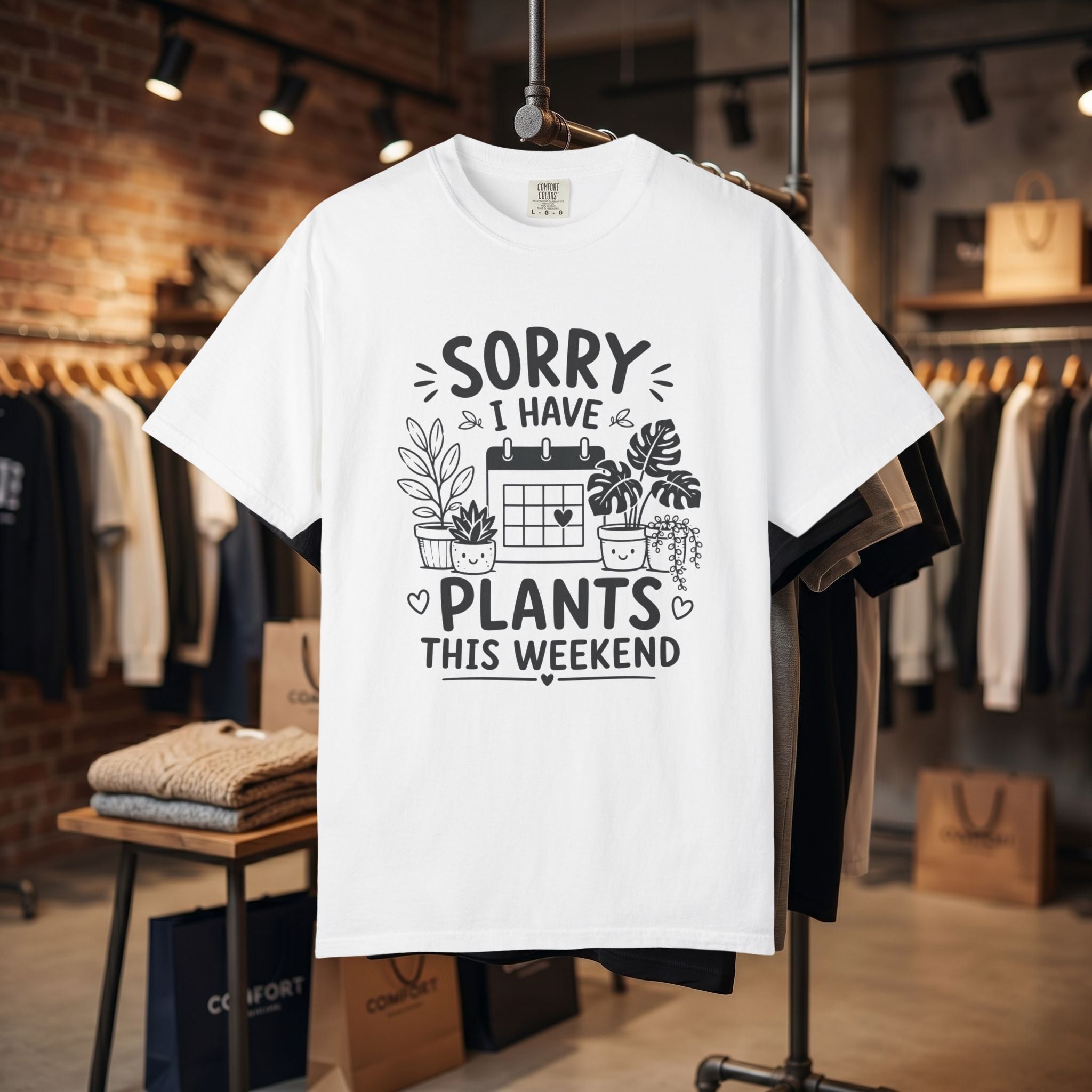 Sorry I Have Plants This Weekend T-Shirt — Funny Plant Lover Tee